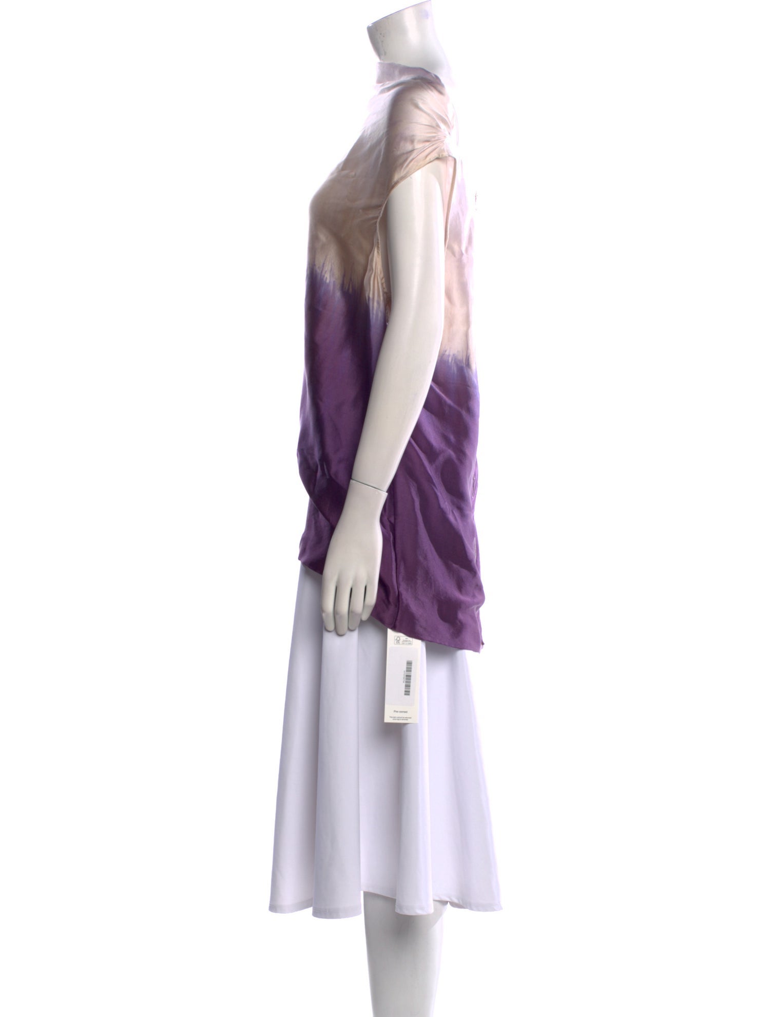 Tory Burch Silk Tie-Dye Print Tunic