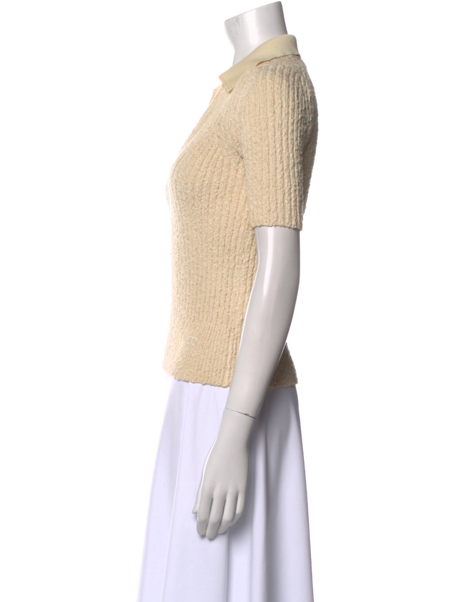 Tory Burch V-Neck Short Sleeve Polo