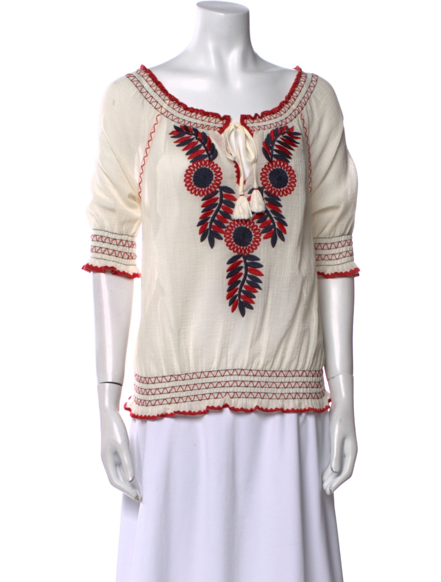 Tory Burch Printed Bateau Neckline Tunic w/ Tags