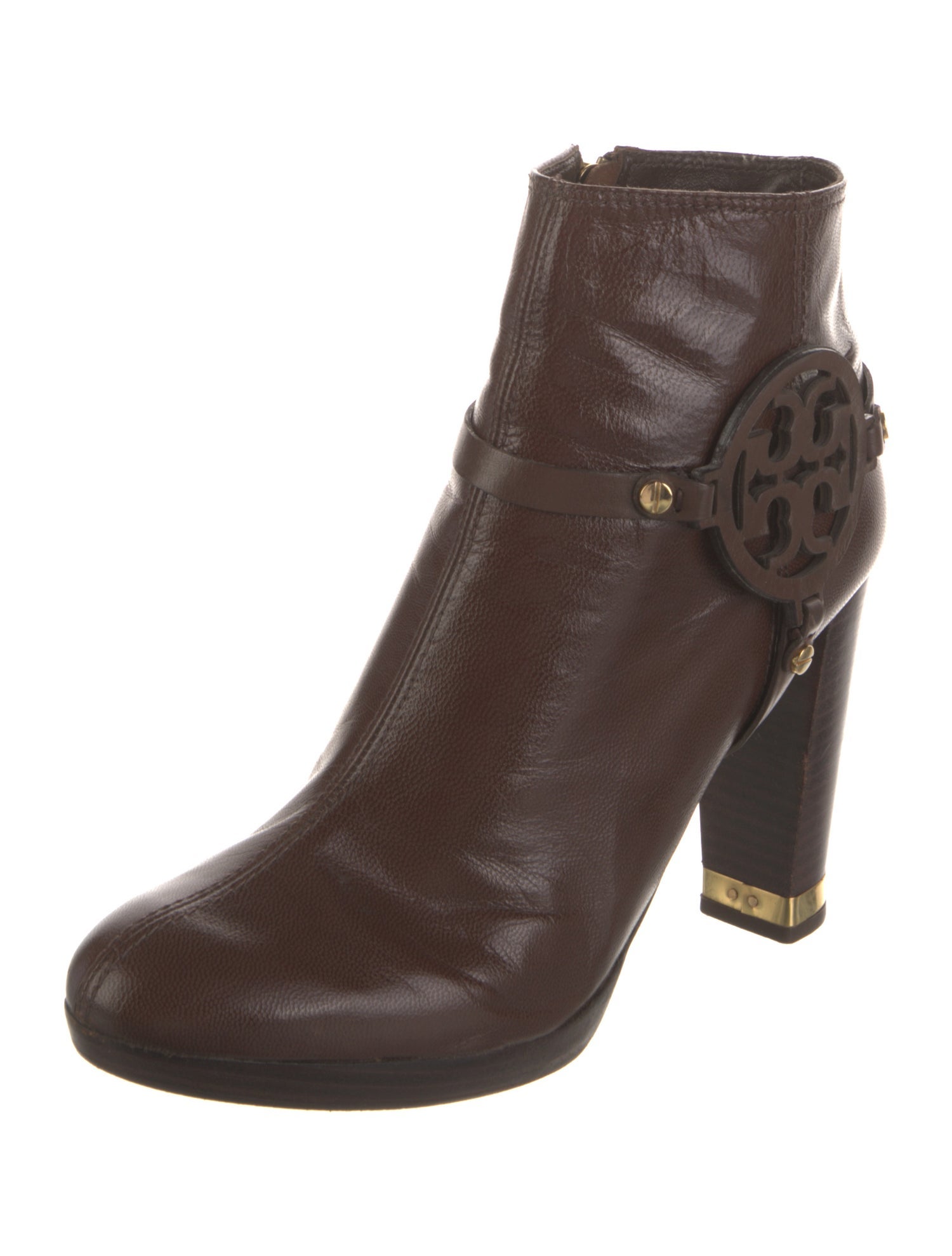 Tory Burch Leather Animal Print Boots