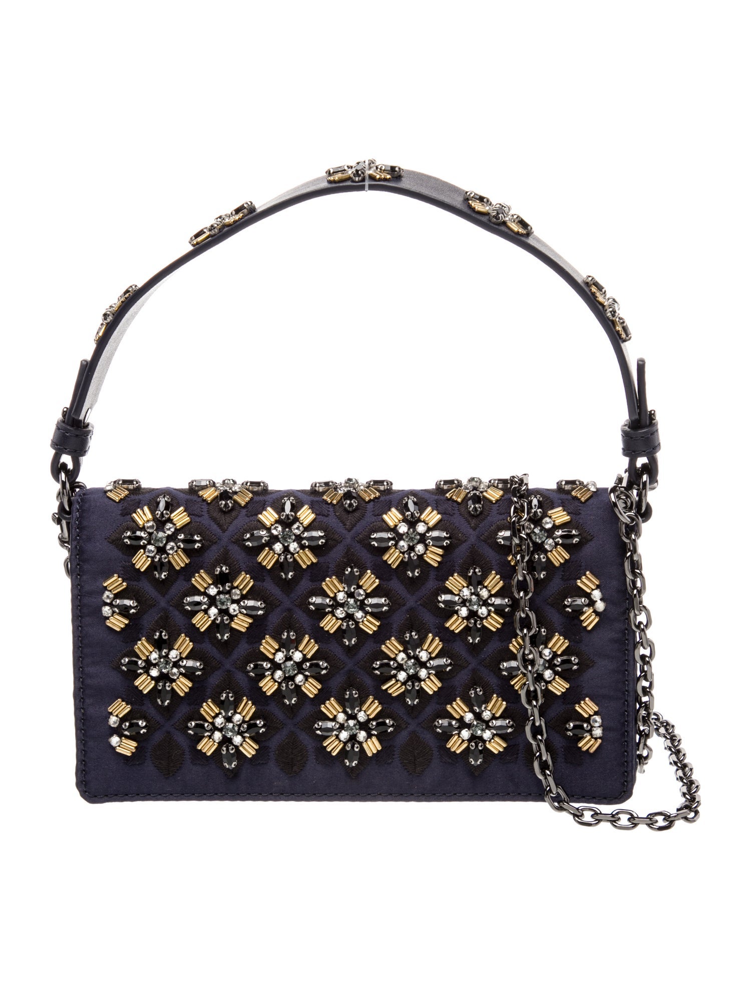 Tory Burch Satin Top Handle Bag