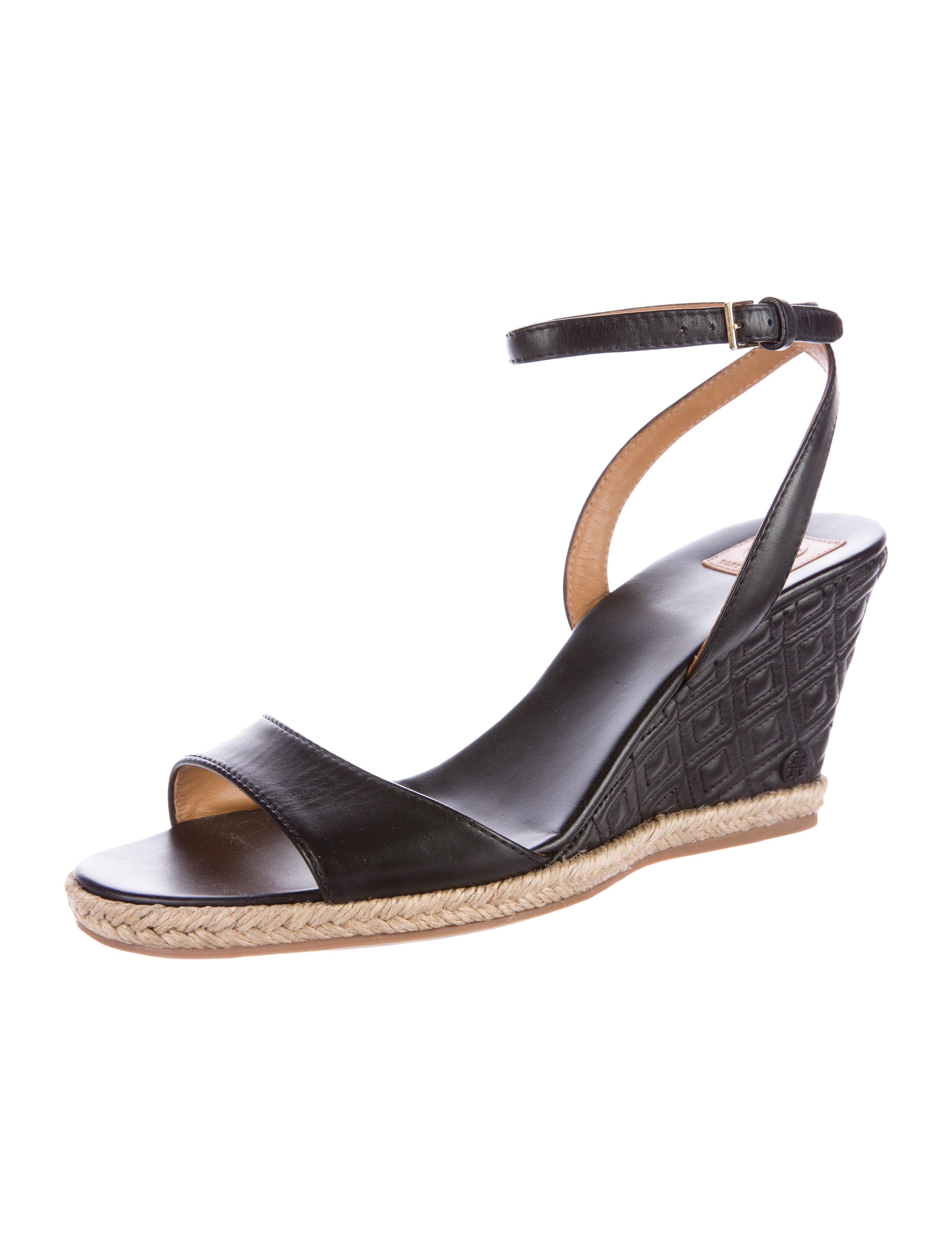 tory burch quilted wedge