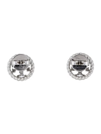 Tory Burch Rope Logo Stud Earrings