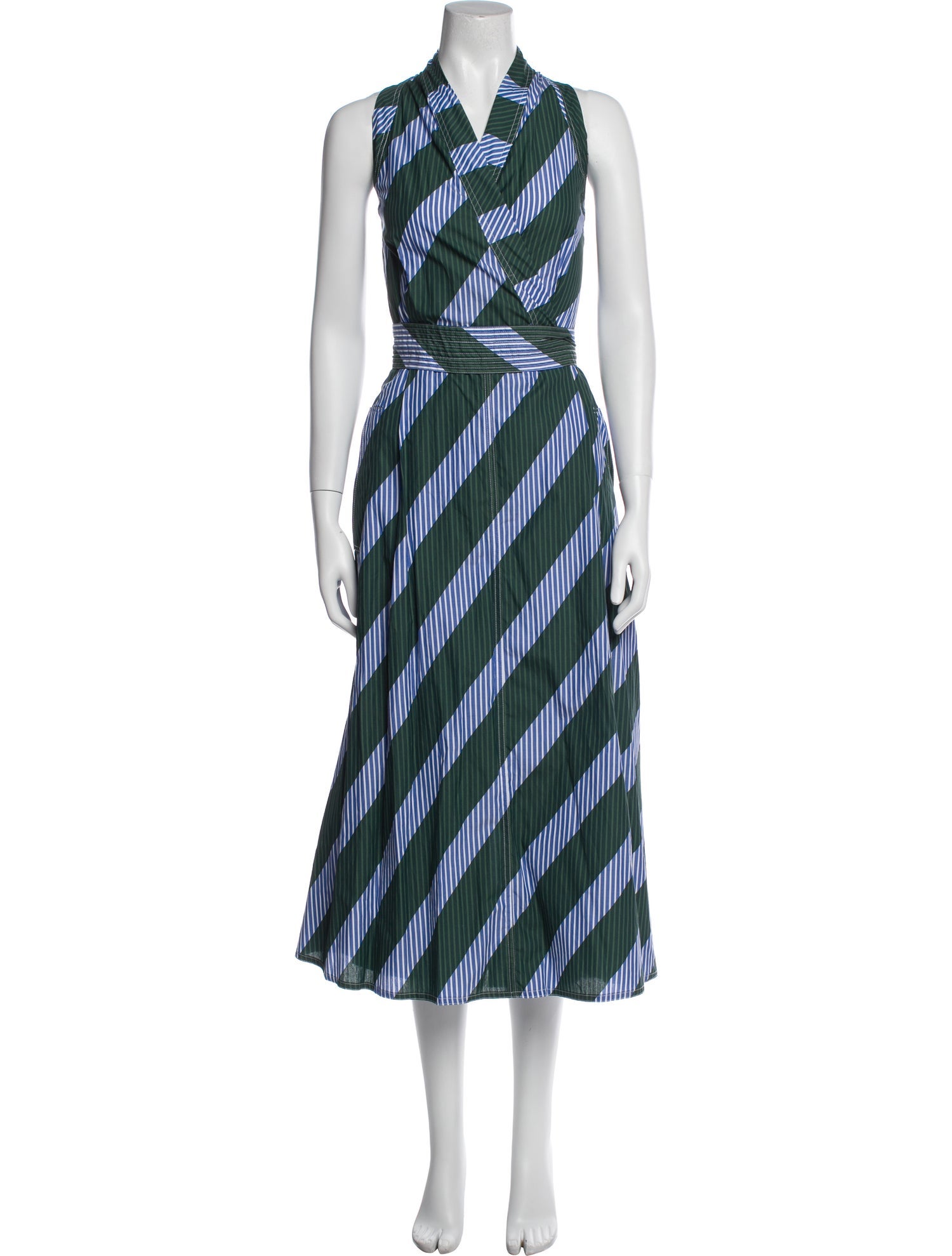 Tory Burch Striped Long Dress