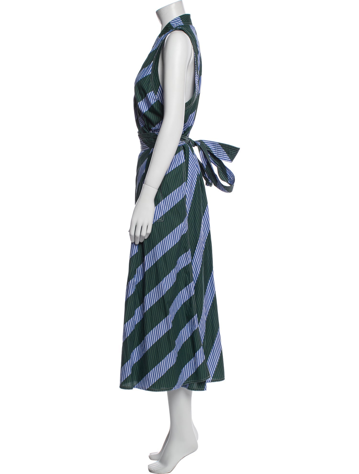 Tory Burch Striped Long Dress