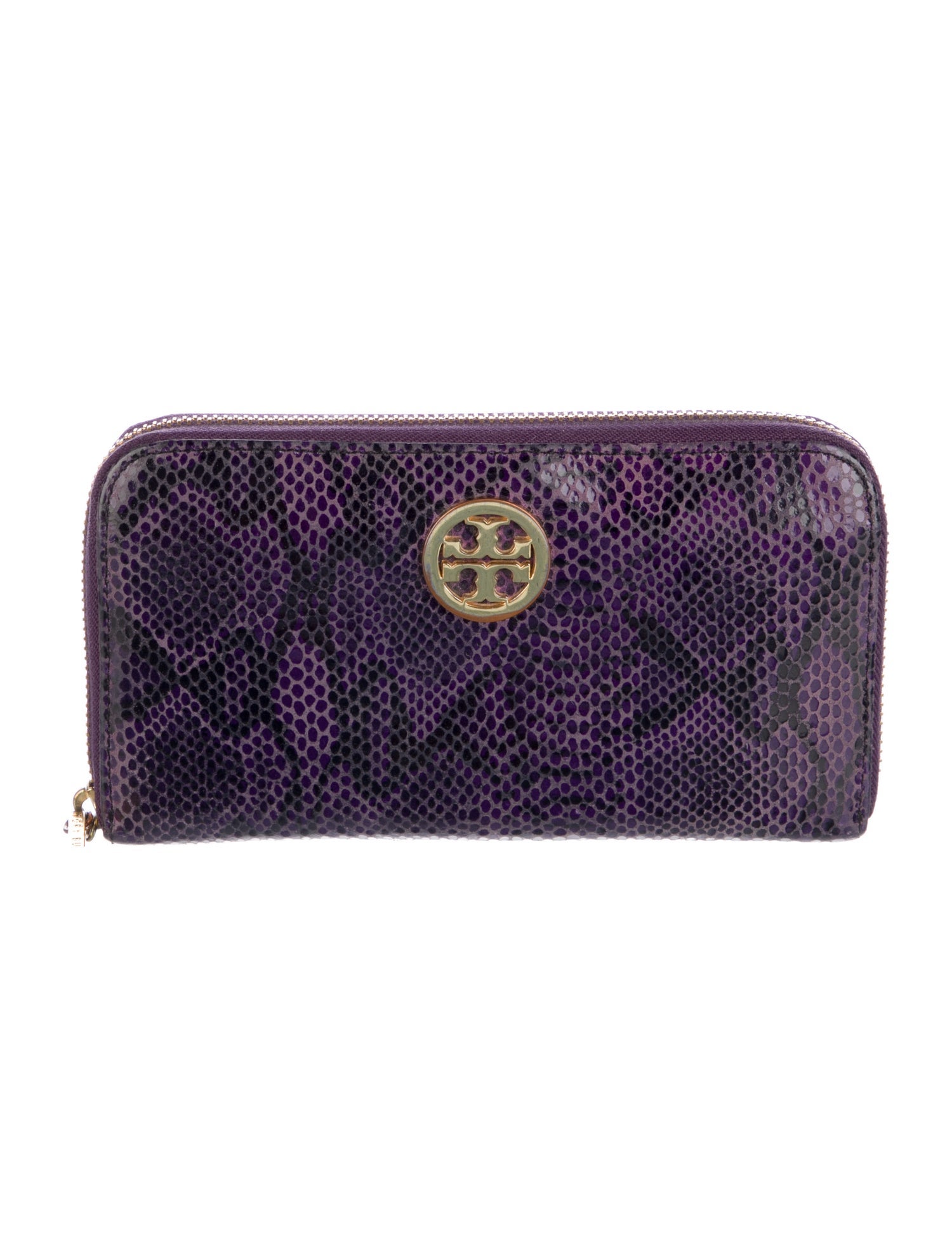 Tory Burch Patent Leather Printed Wristlet