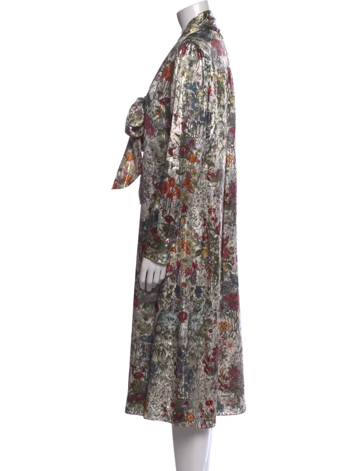 Tory Burch Floral Print Midi Length Dress