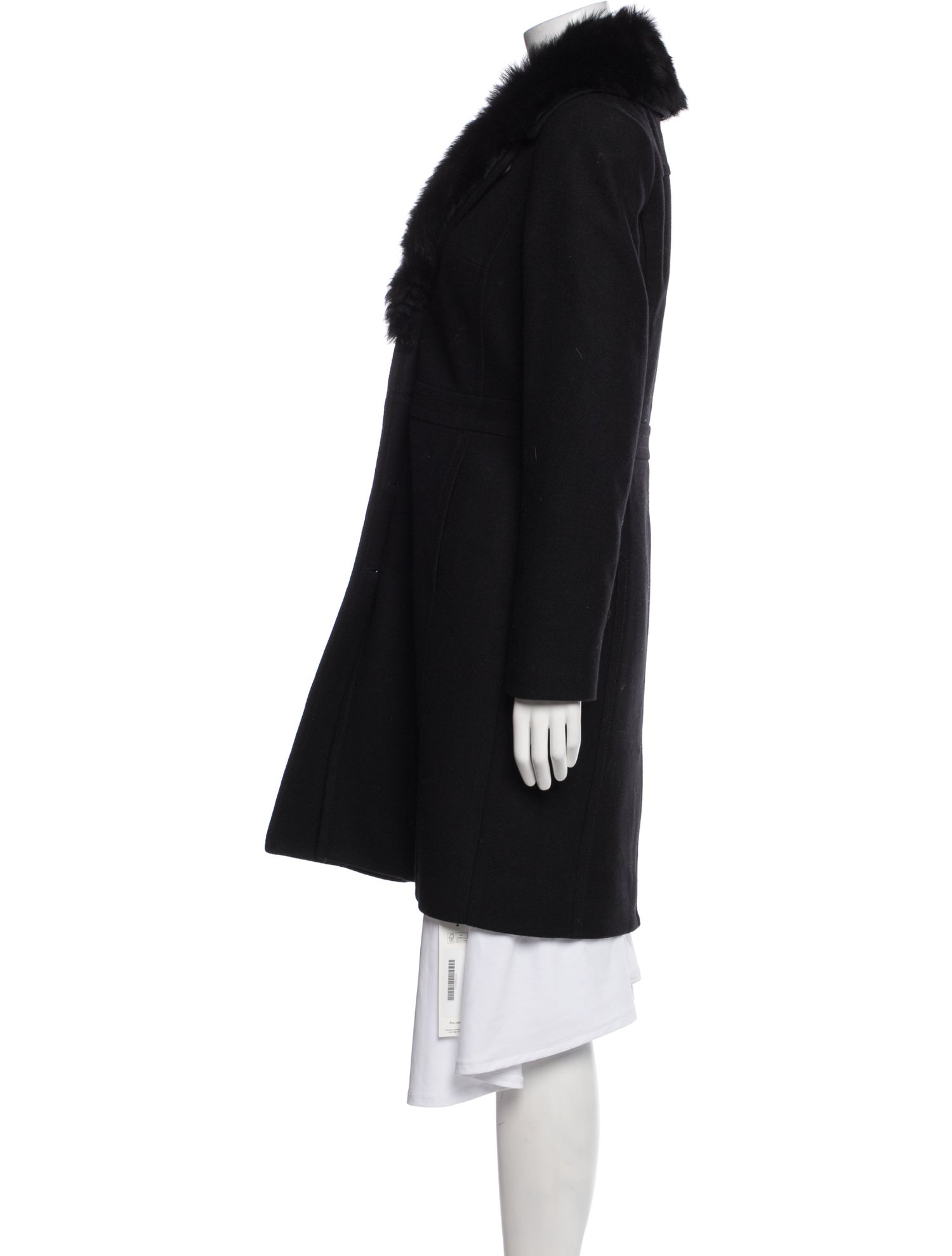 Tory Burch Wool Faux Fur Vest