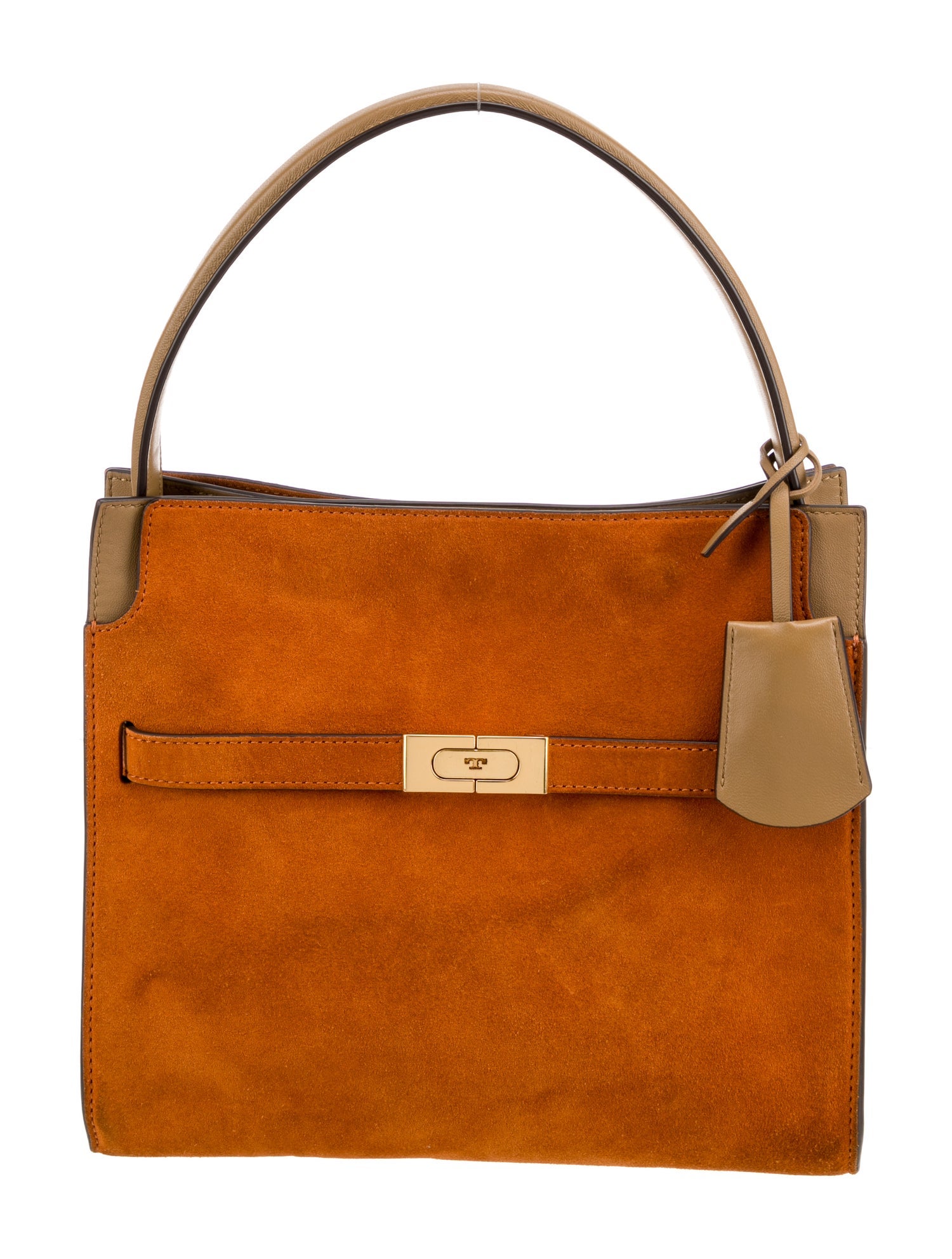 Tory Burch Suede Lee Radziwill Double Bag Small