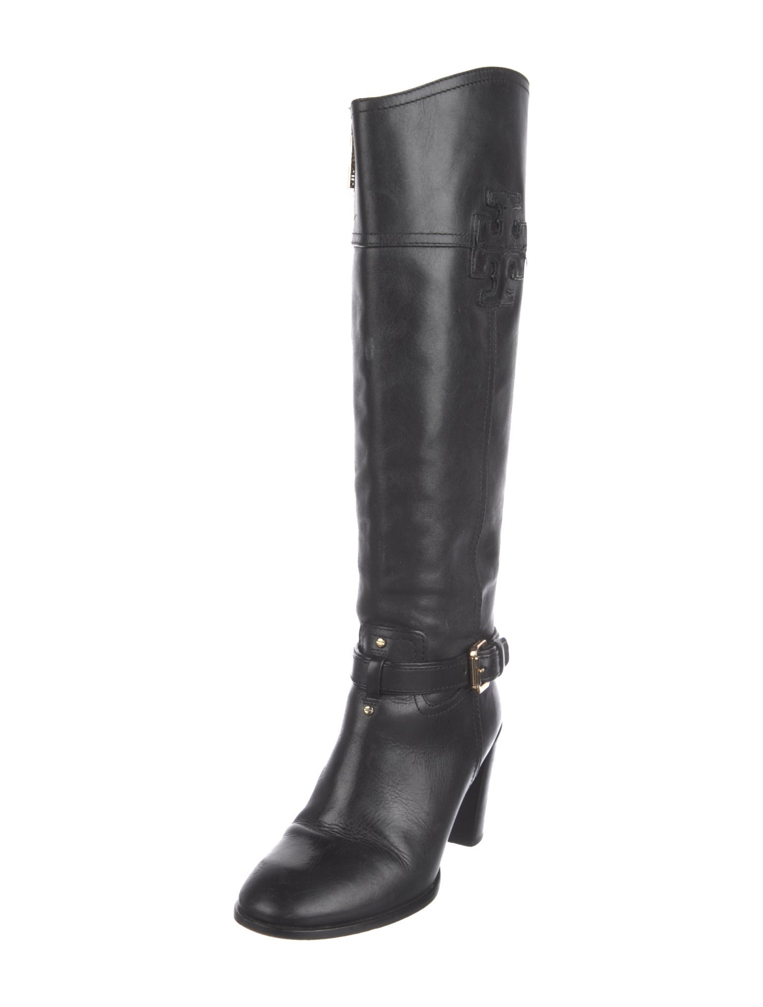 Tory Burch Leather Riding Boots