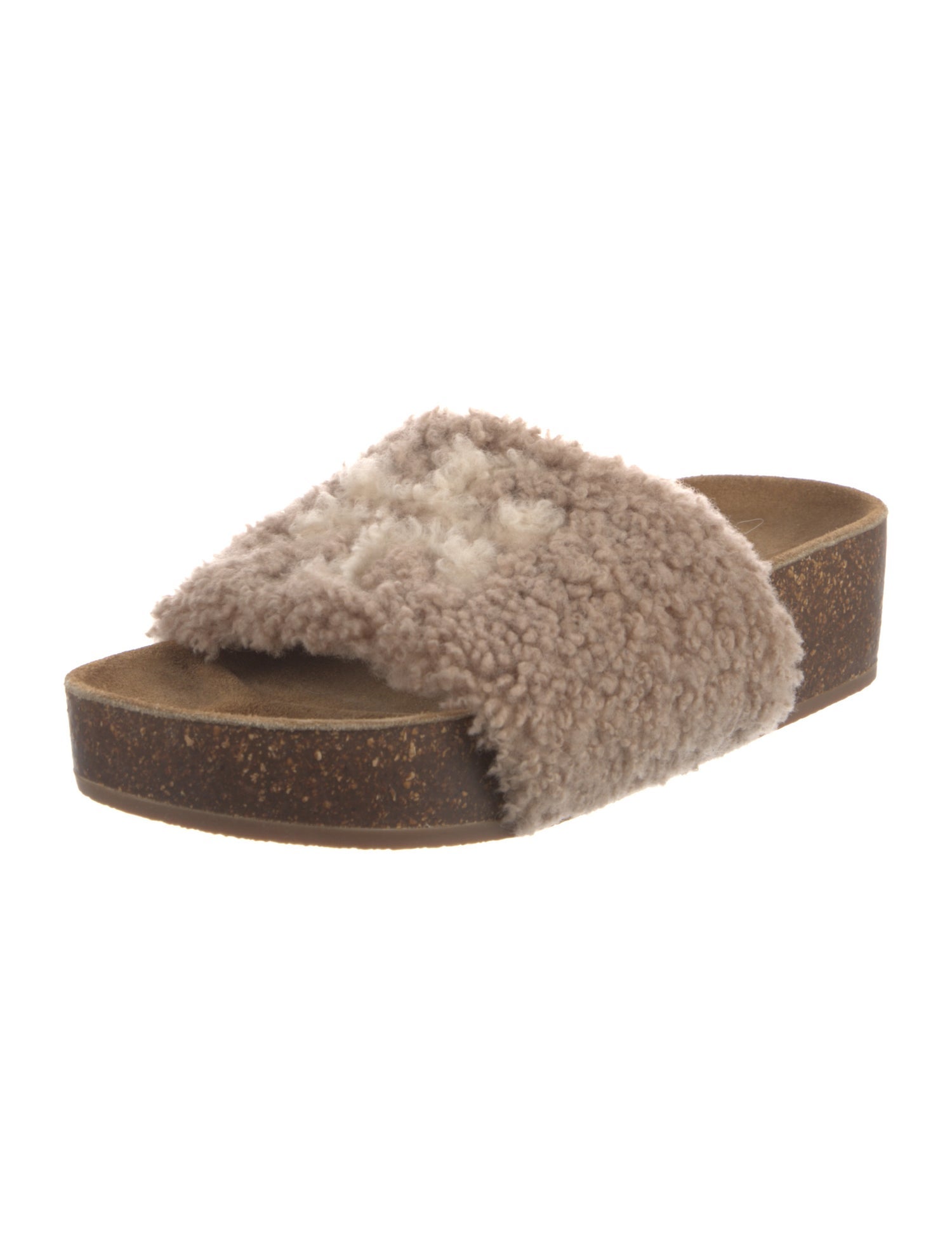 Tory Burch Shearling Slides