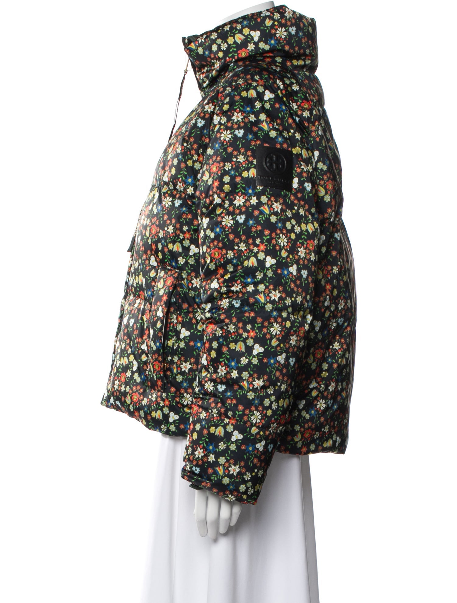 Tory Burch Floral Print Down Jacket