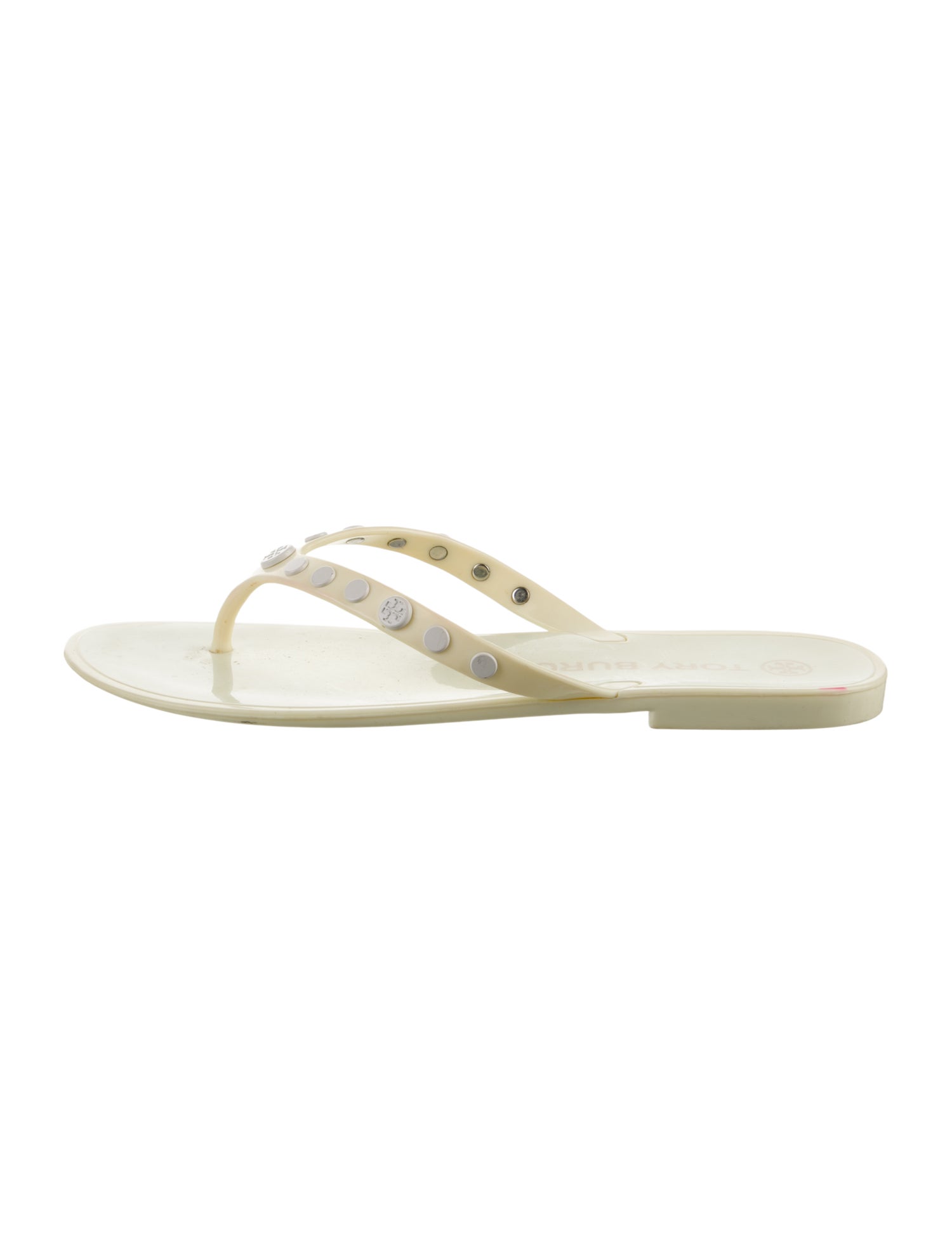 Tory Burch Rubber Studded Accents Flip Flops