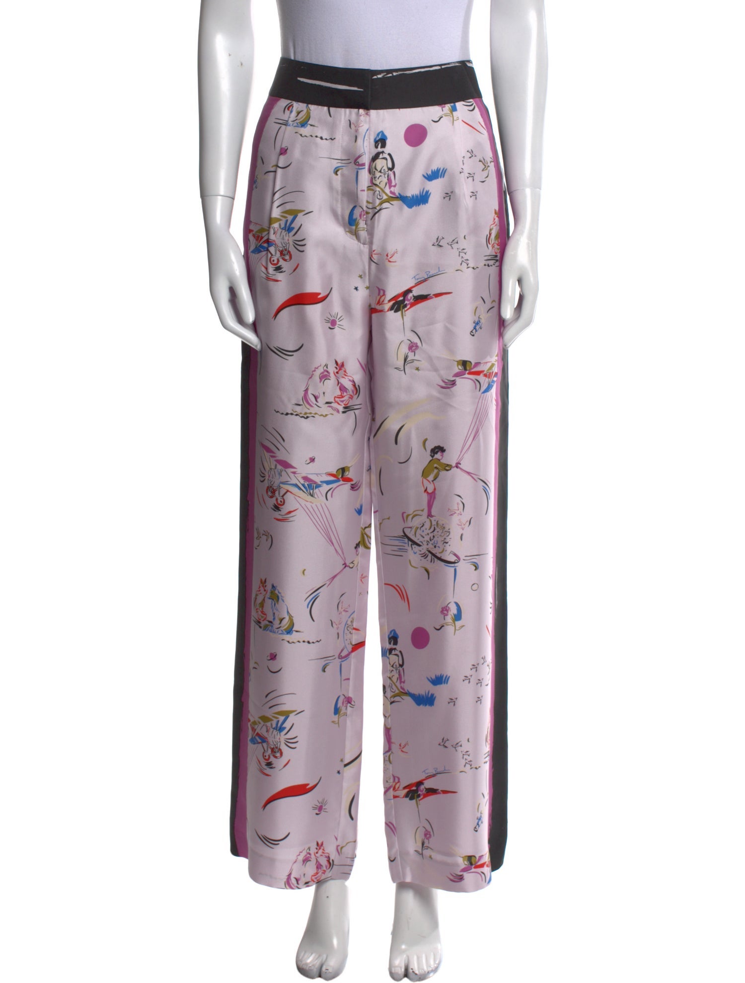 Tory Burch Silk Wide Leg Pants