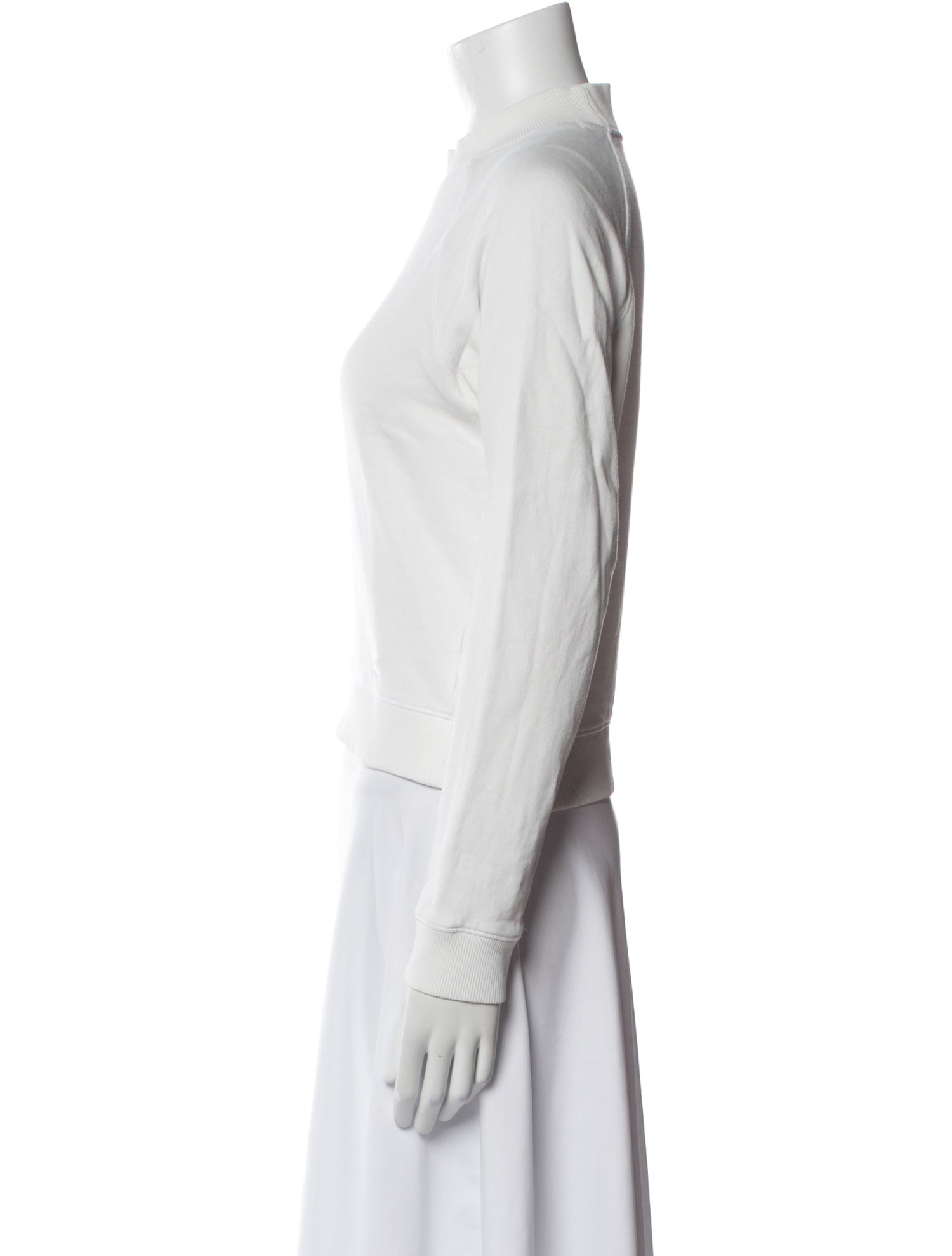 Tory Burch Mock Neck Long Sleeve Sweatshirt