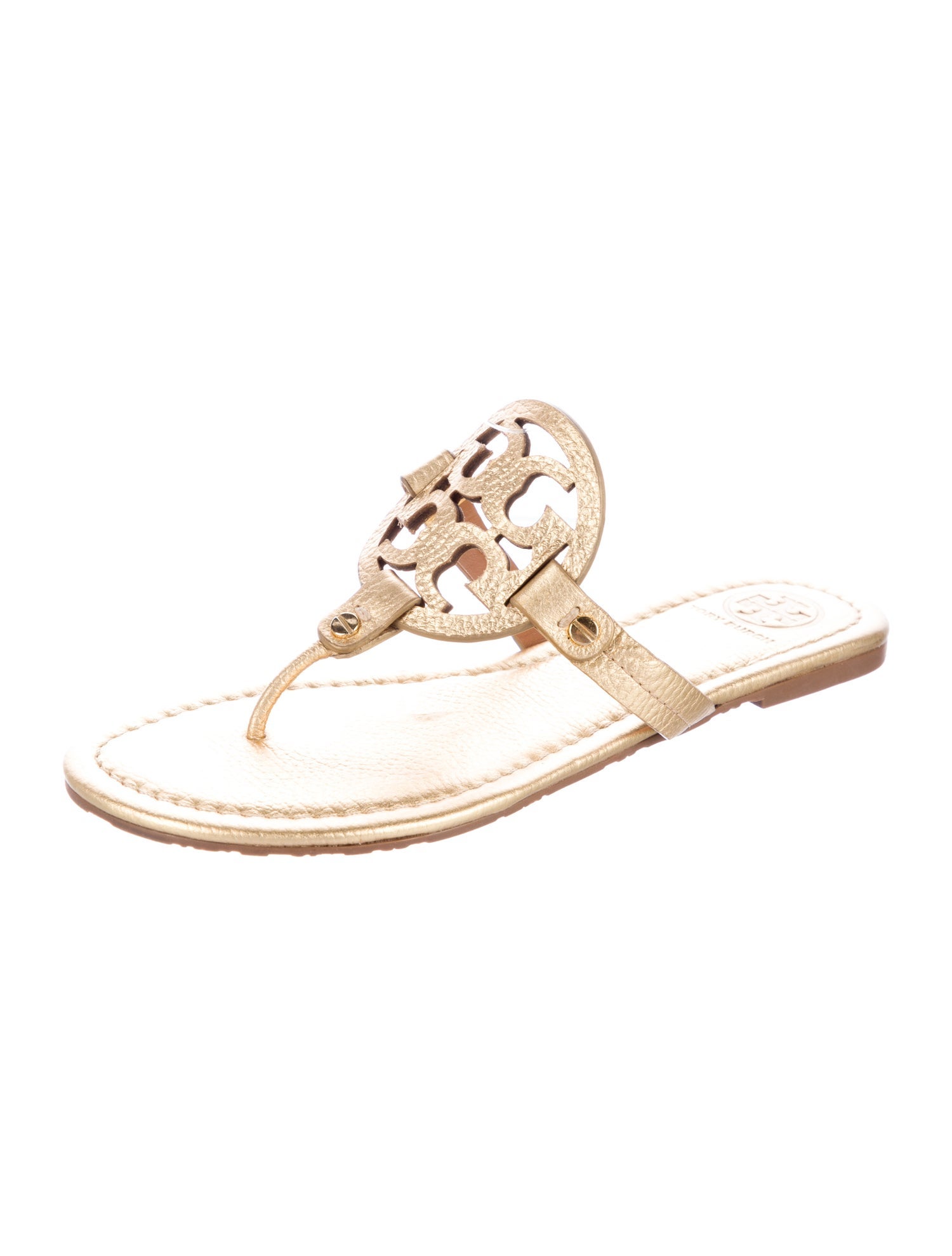 Tory Burch Leather Flip Flops