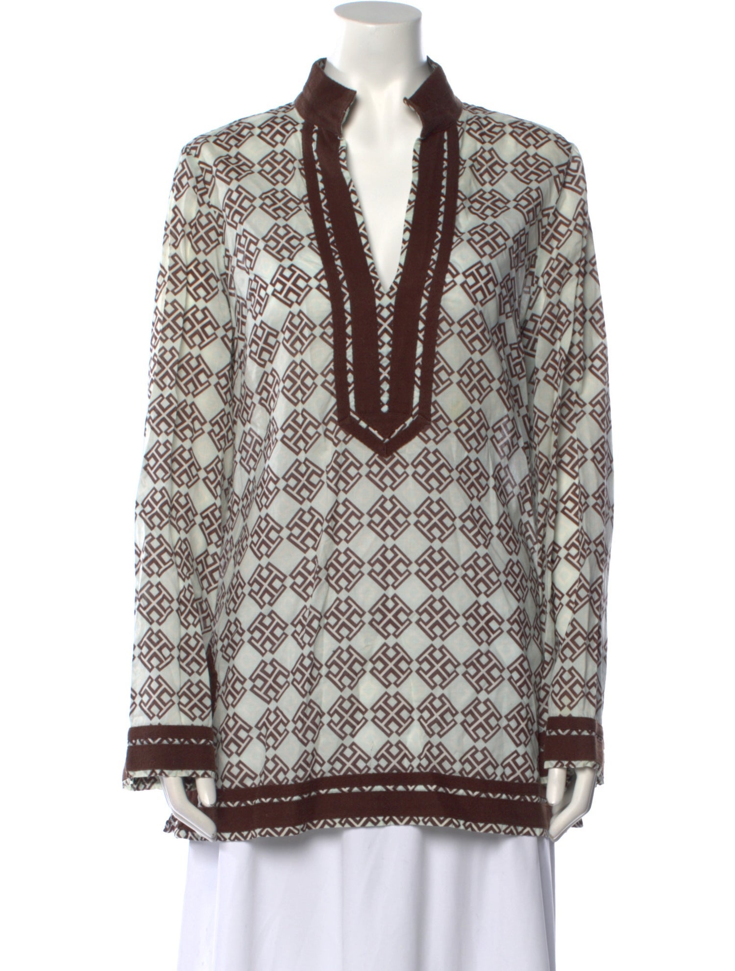 Tory Burch Printed V-Neck Tunic