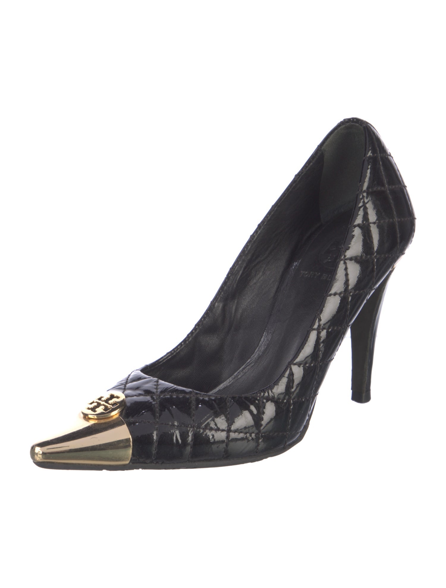 Tory Burch Patent Leather Animal Print Pumps