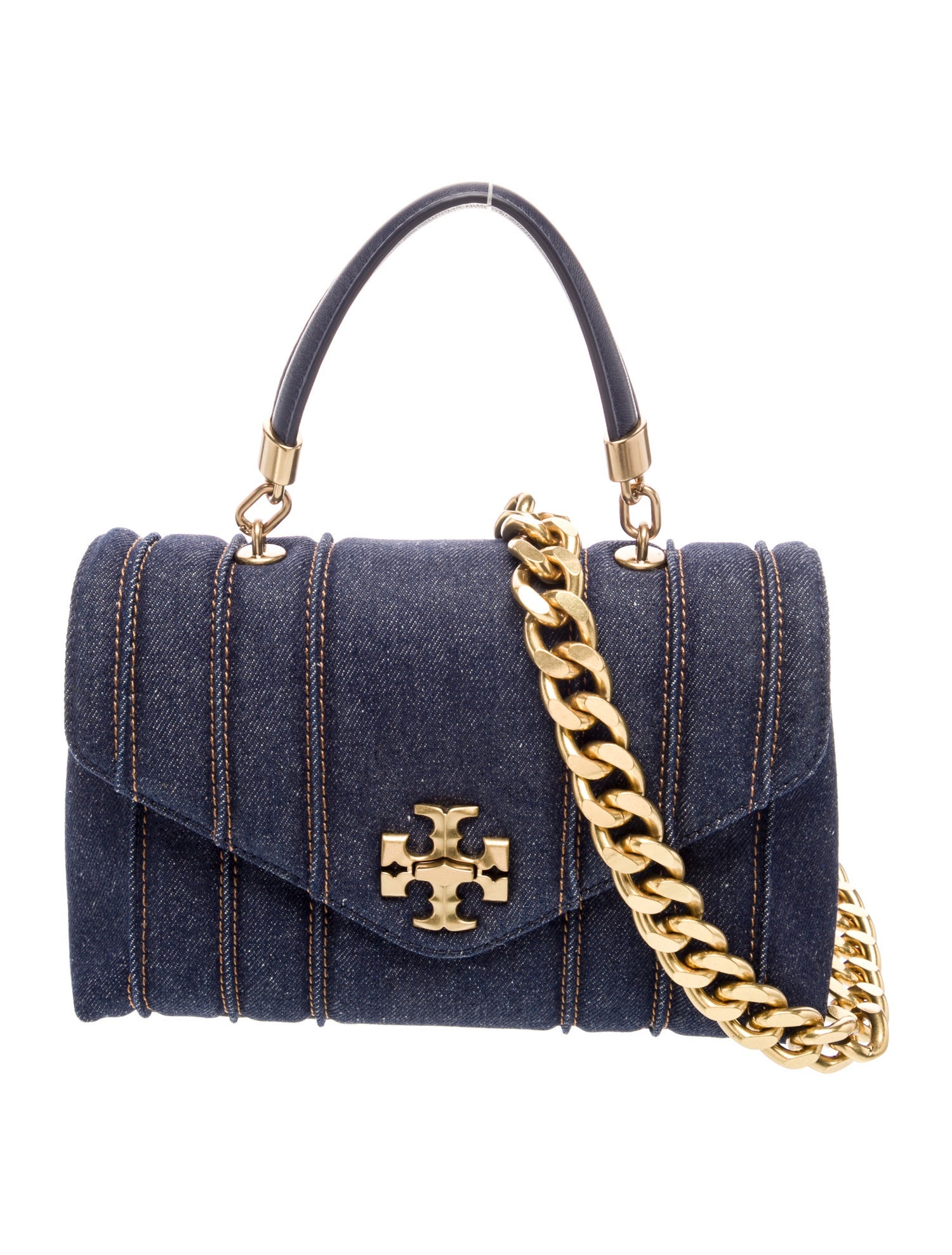 Tory Burch Denim Top Handle Bag