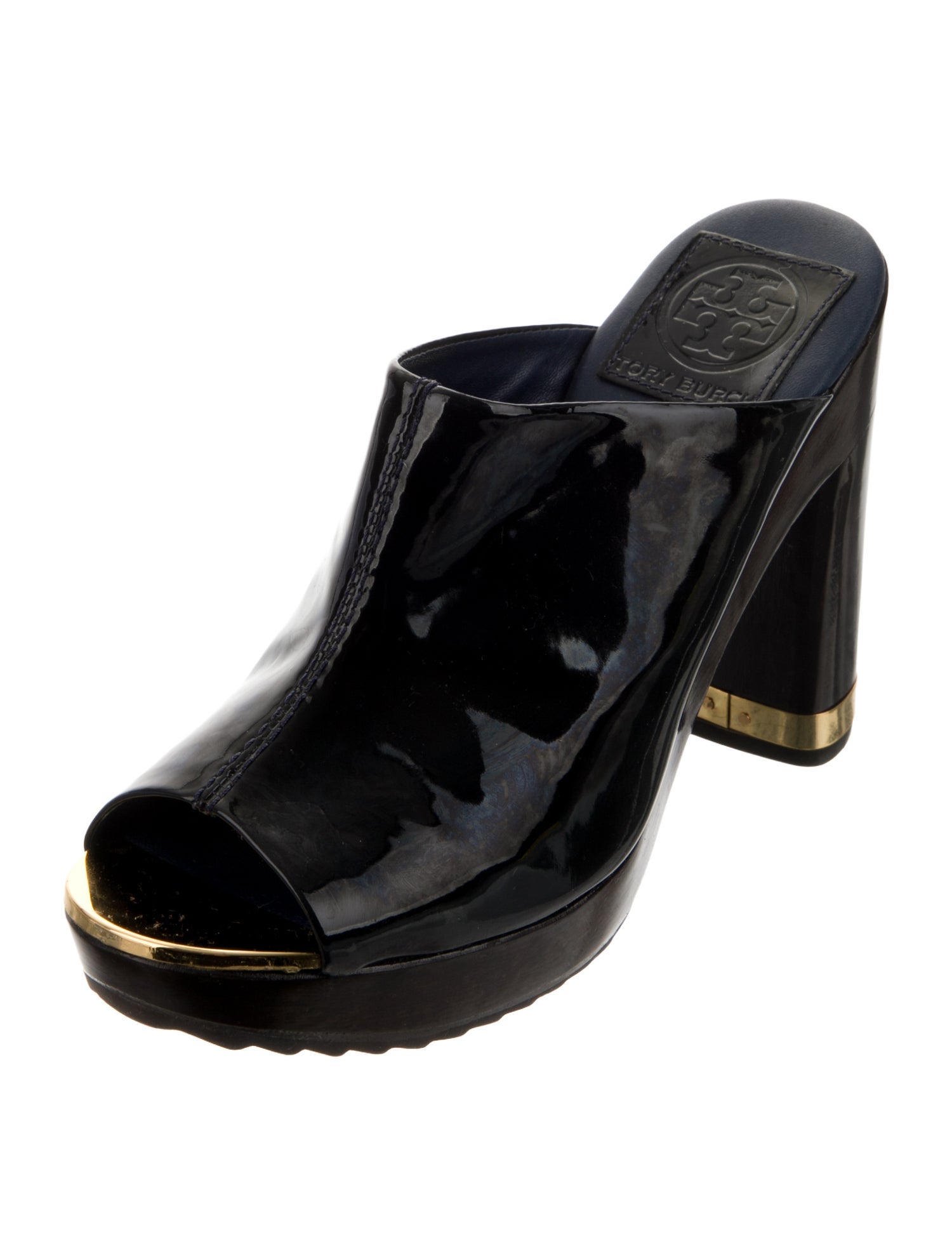 Tory Burch Patent Leather Slides
