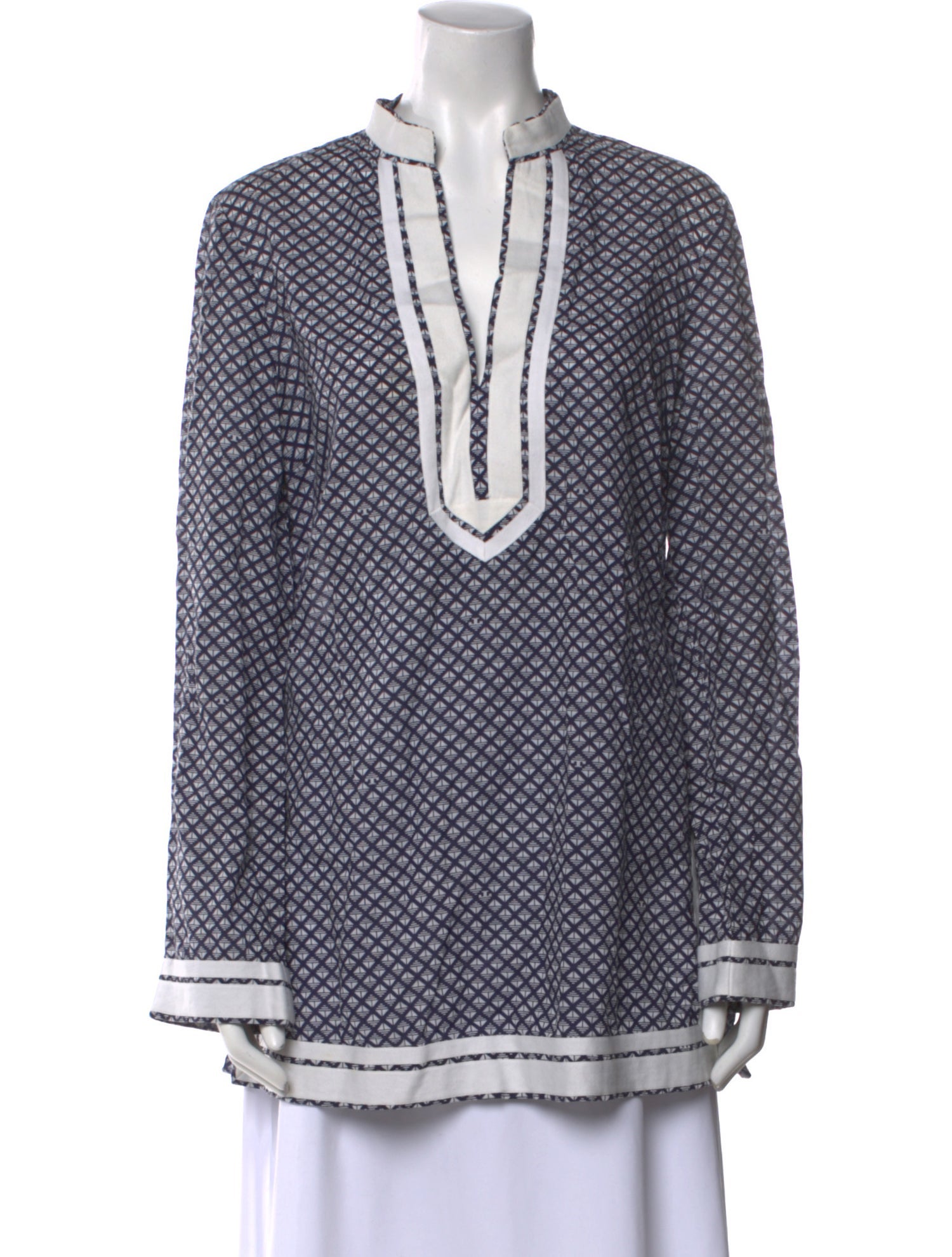 Tory Burch Printed V-Neck Tunic