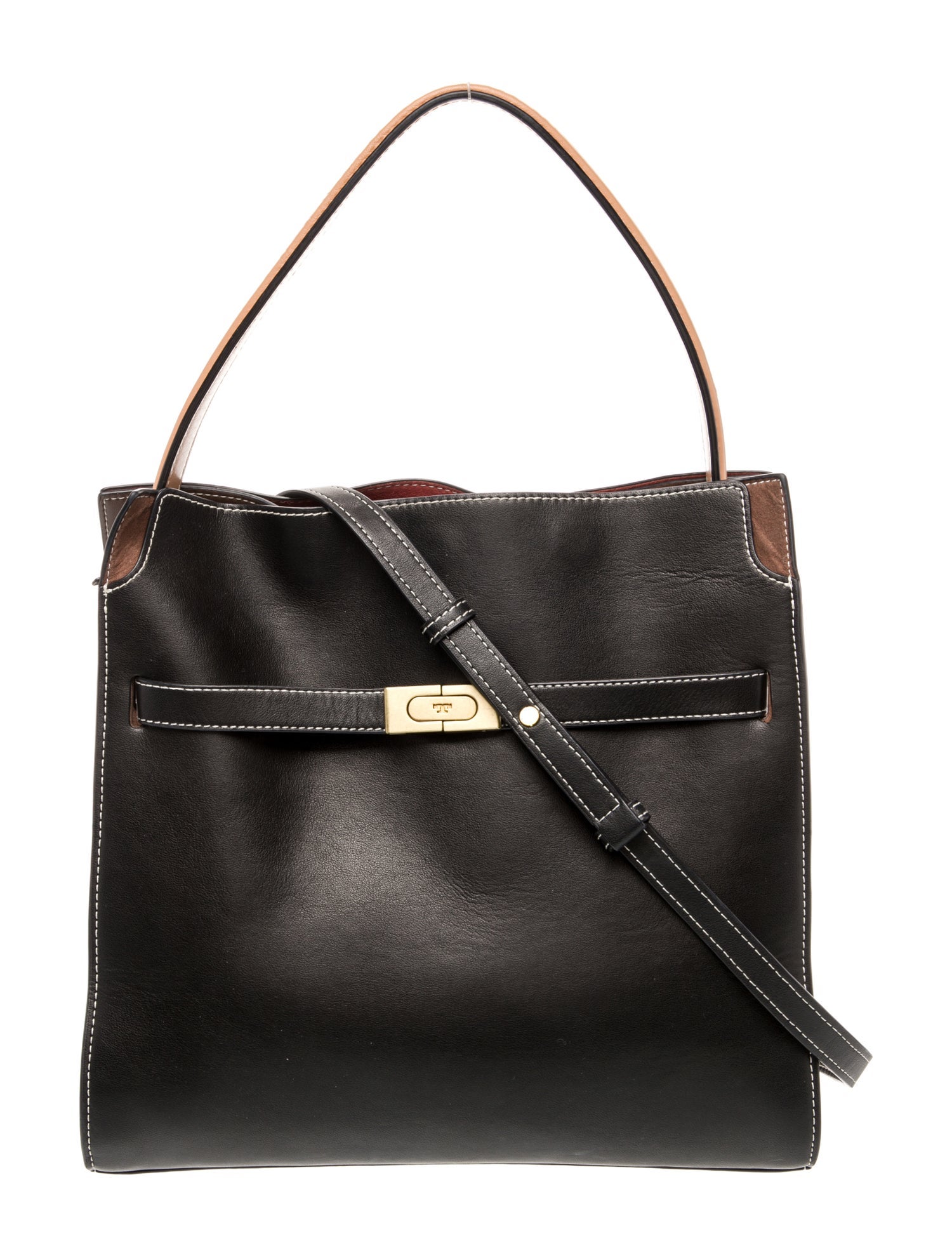 Tory Burch Leather Lee Radziwill Double Bag