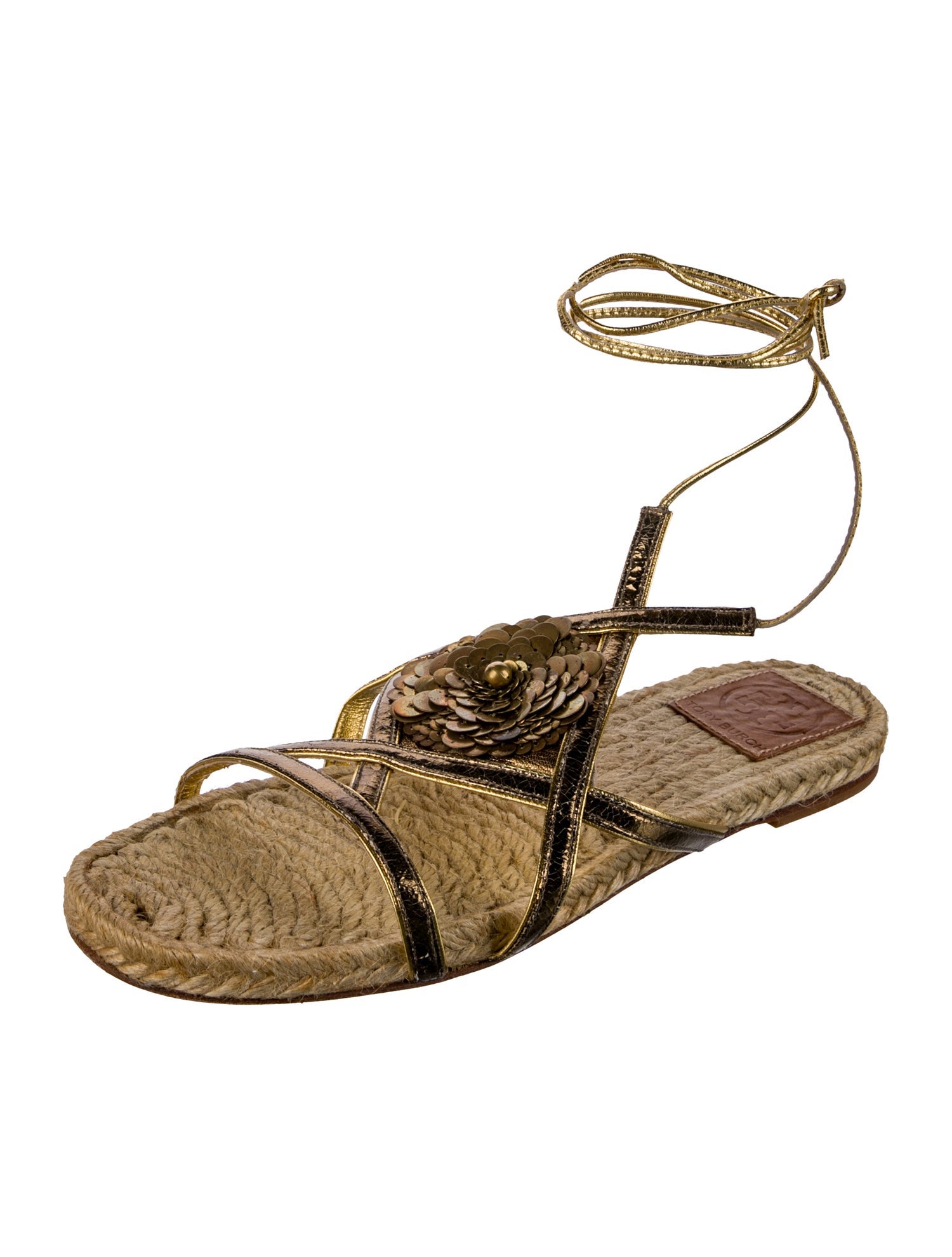 Tory Burch Leather Espadrilles