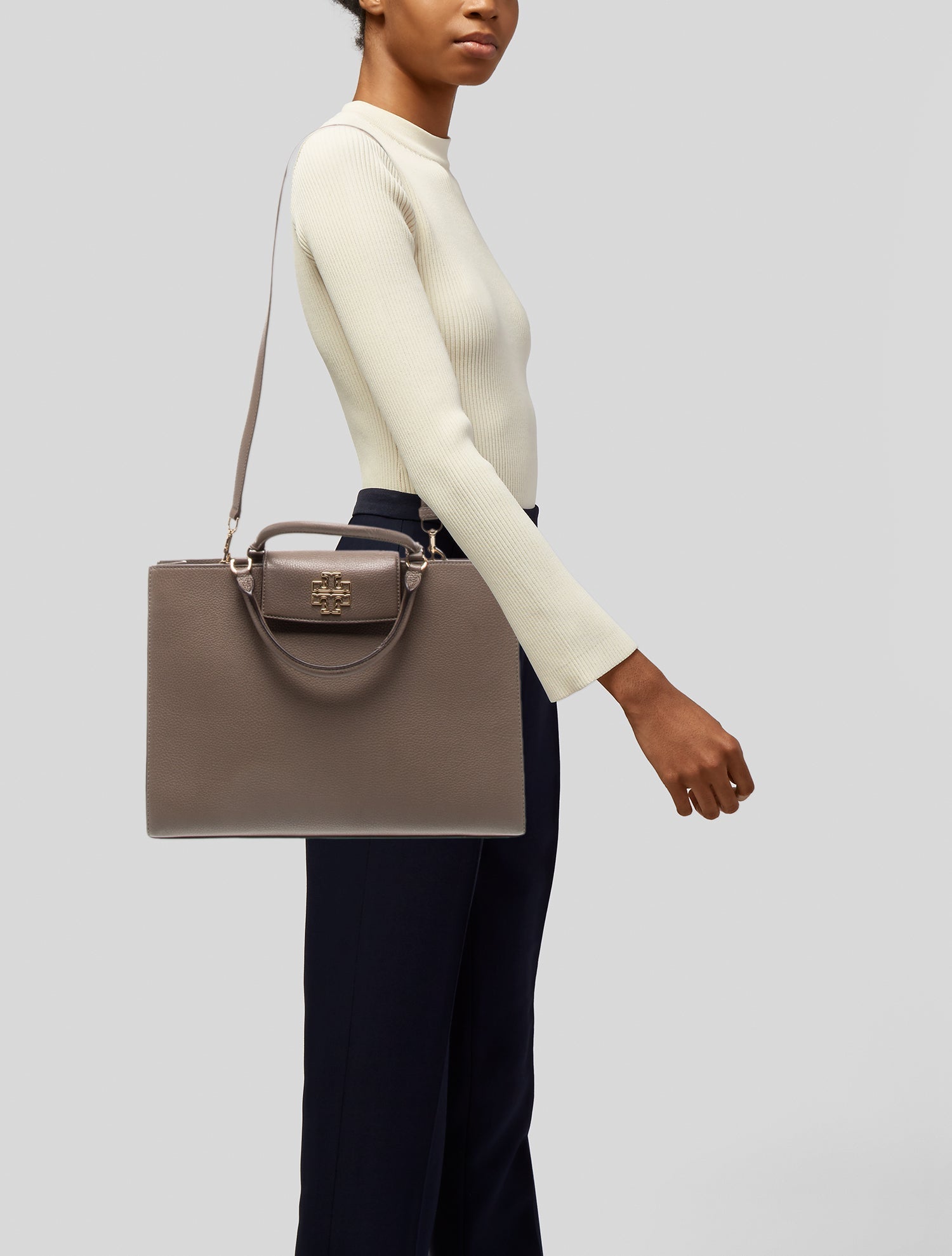 Tory Burch Leather Top Handle Bag