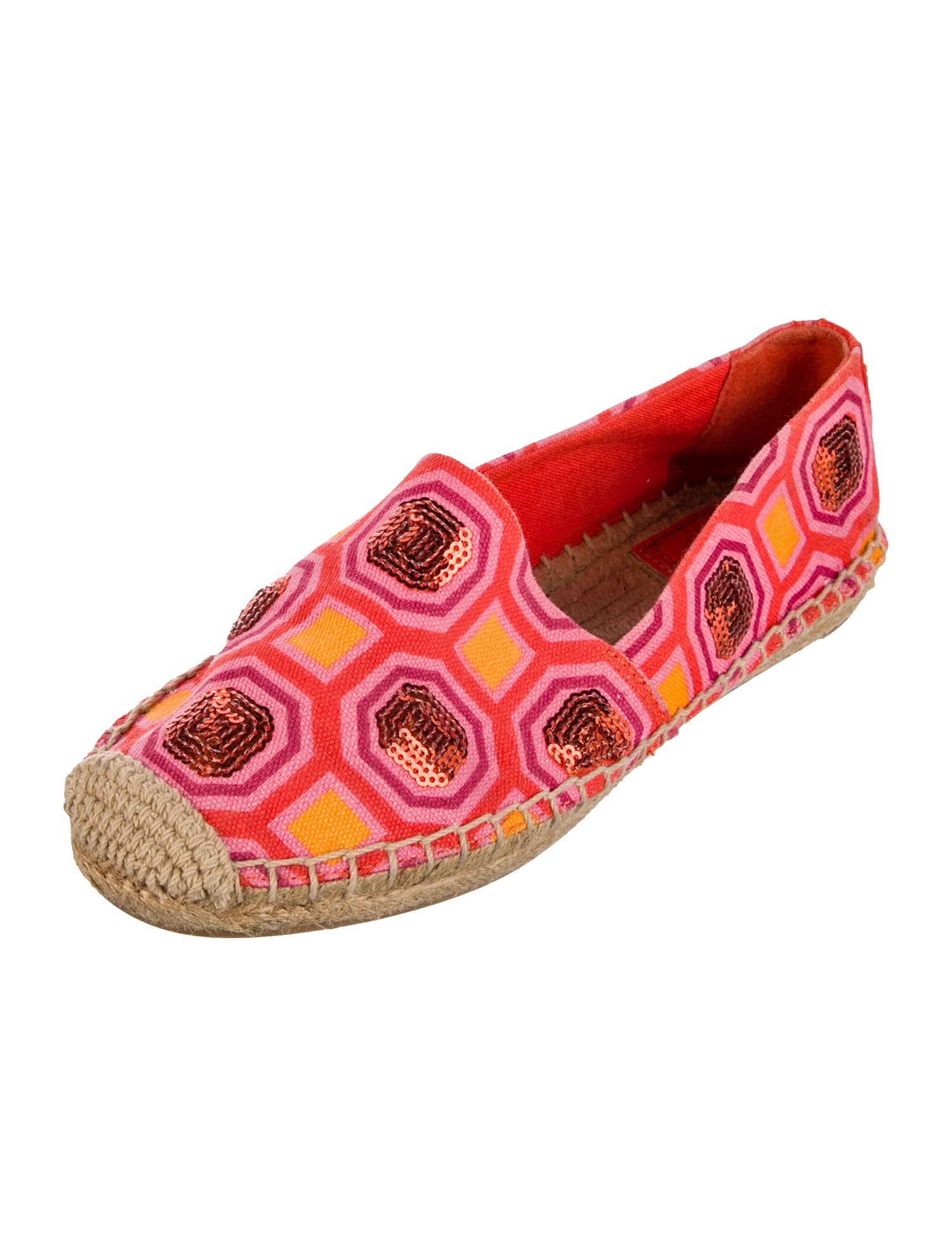 Tory Burch Canvas Printed Espadrilles