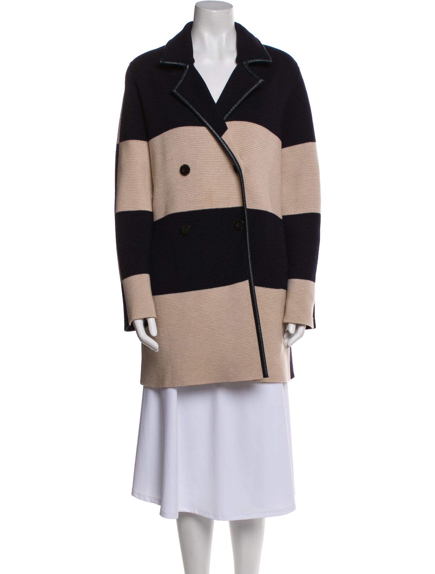 Tory Burch Merino Wool Striped Jacket
