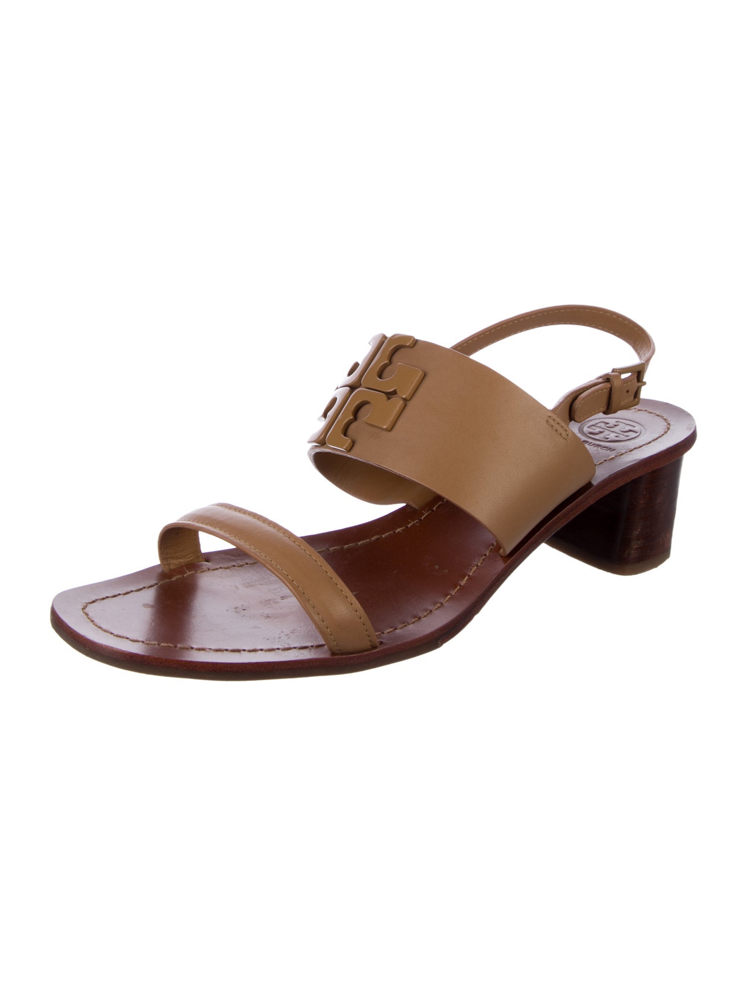 Tory Burch Leather Slingback Sandals
