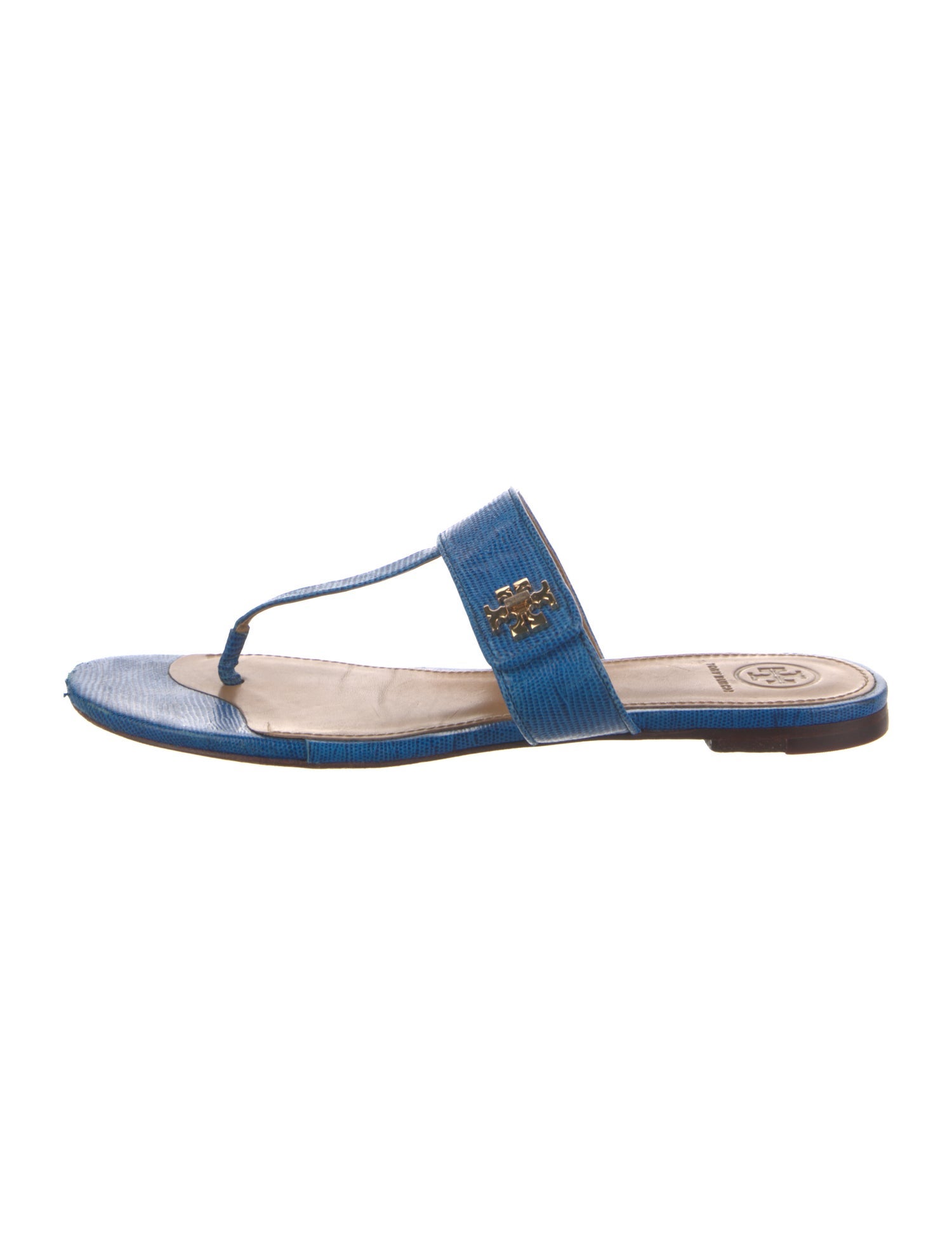 Tory Burch Leather T-Strap Sandals