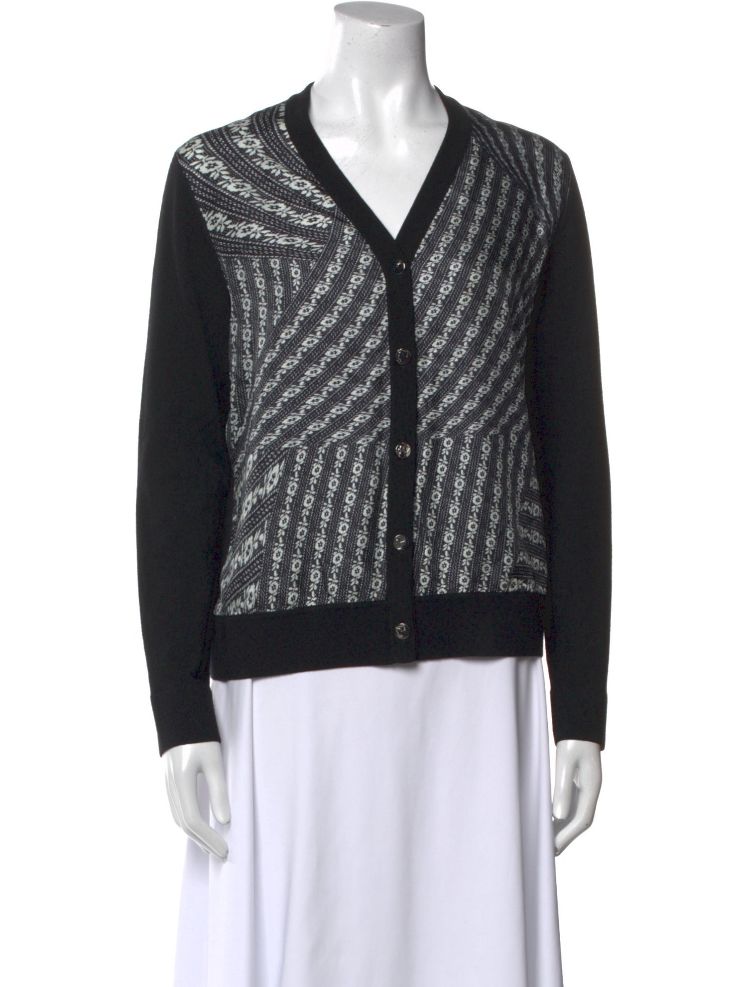 Tory Burch Merino Wool Printed Sweater