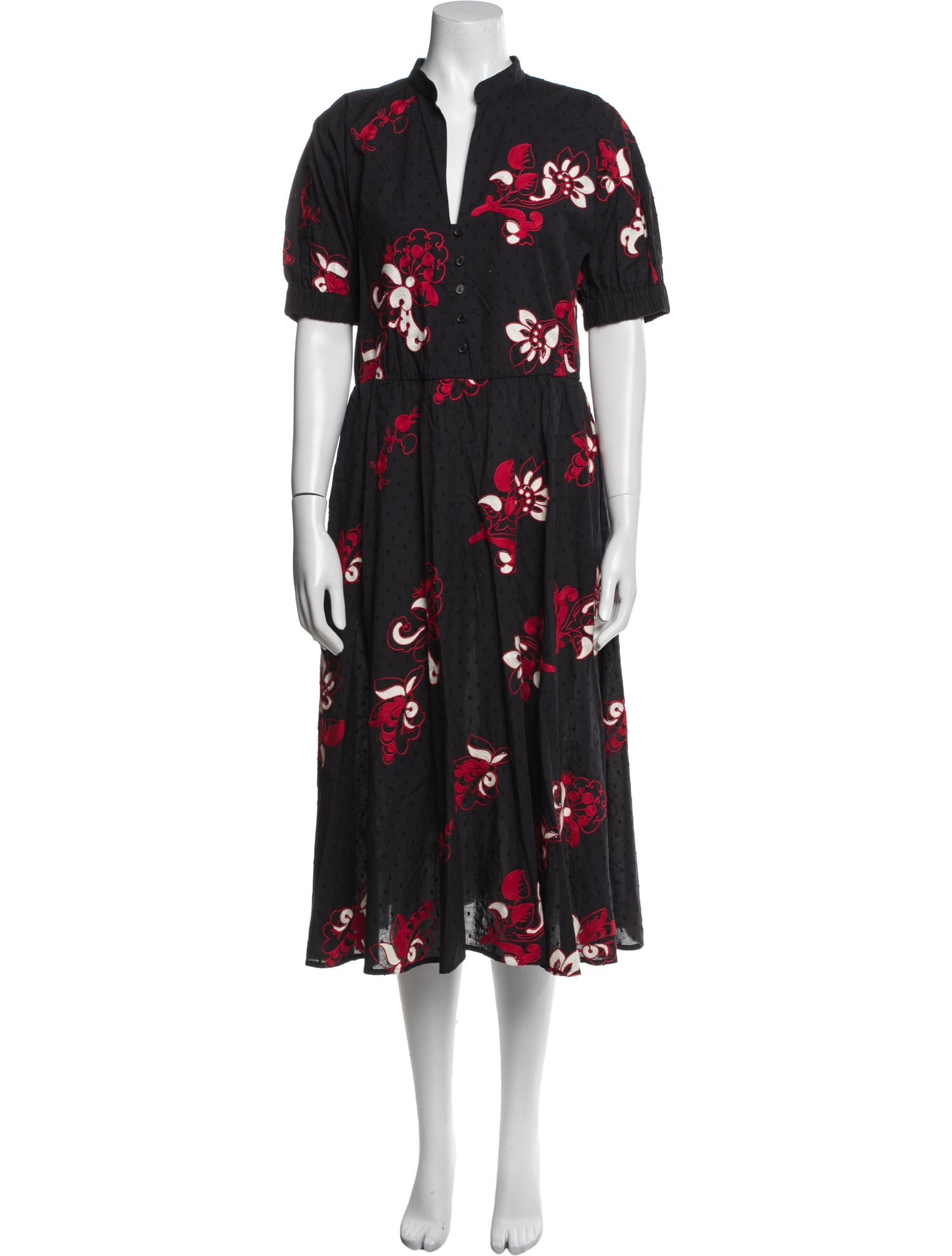 Tory Burch Floral Print Midi Length Dress w/ Tags
