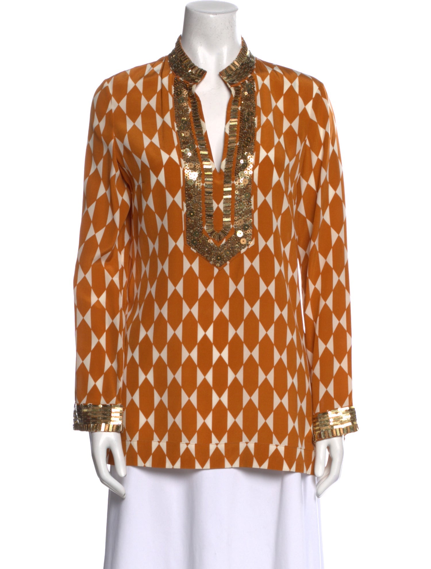 Tory Burch Silk Printed Tunic