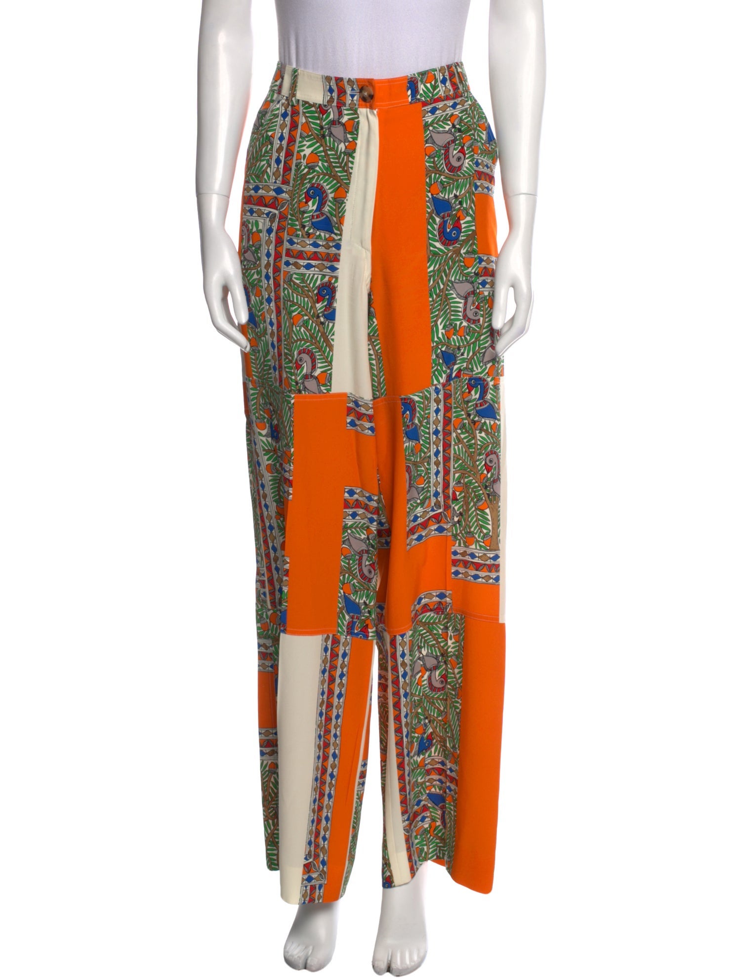 Tory Burch Silk Wide Leg Pants