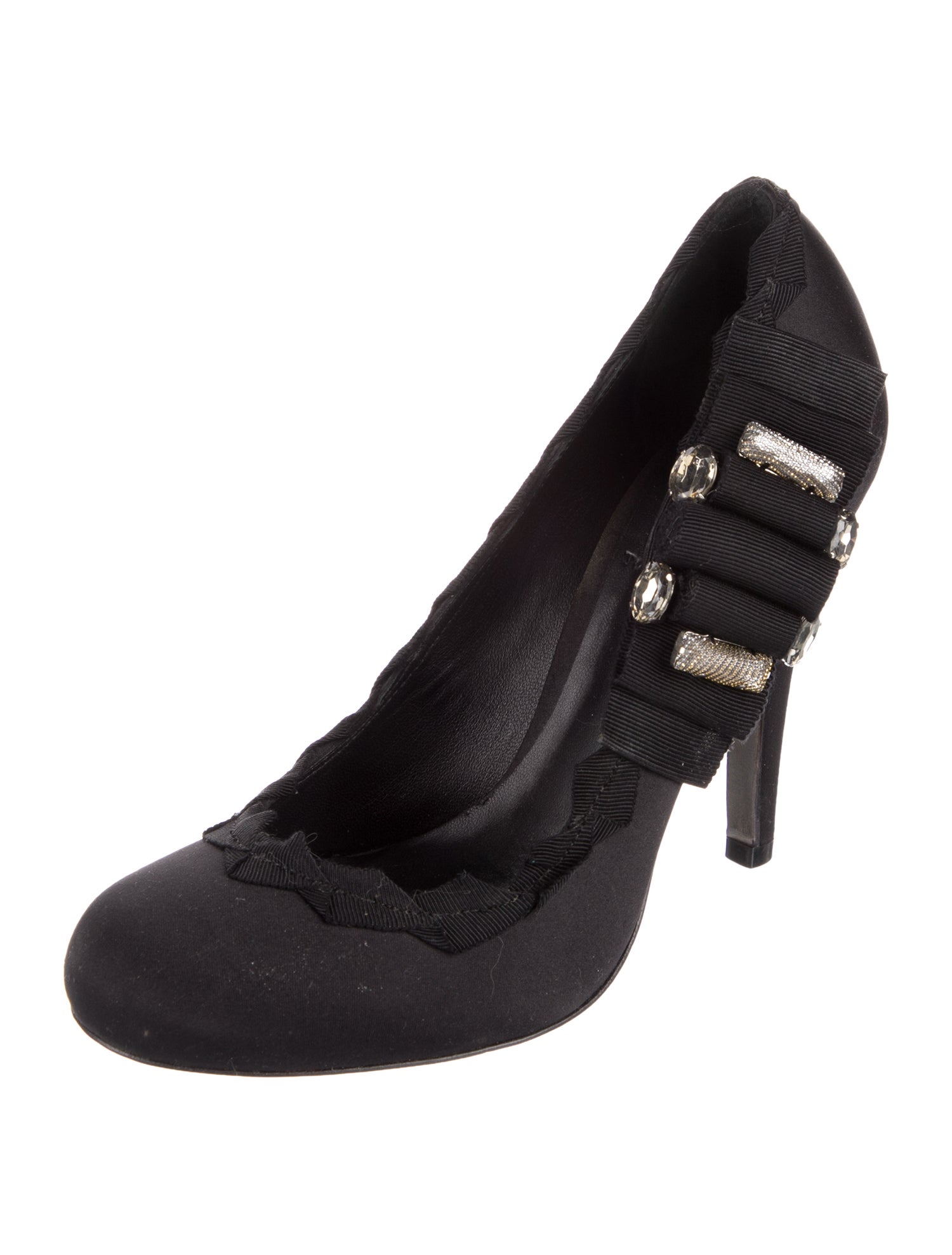 Tory Burch Satin Bow Accents Pumps