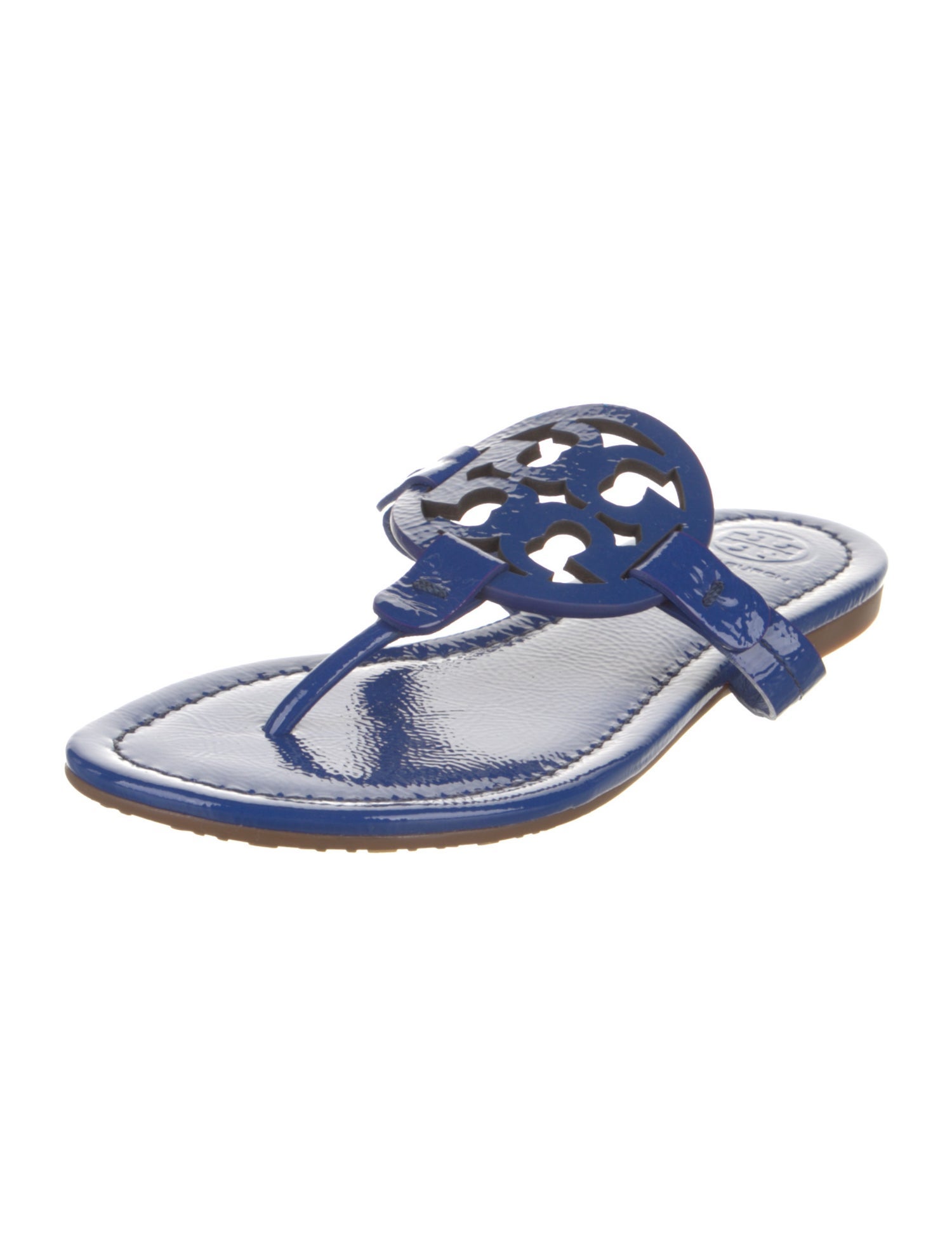 Tory Burch Patent Leather Flip Flops
