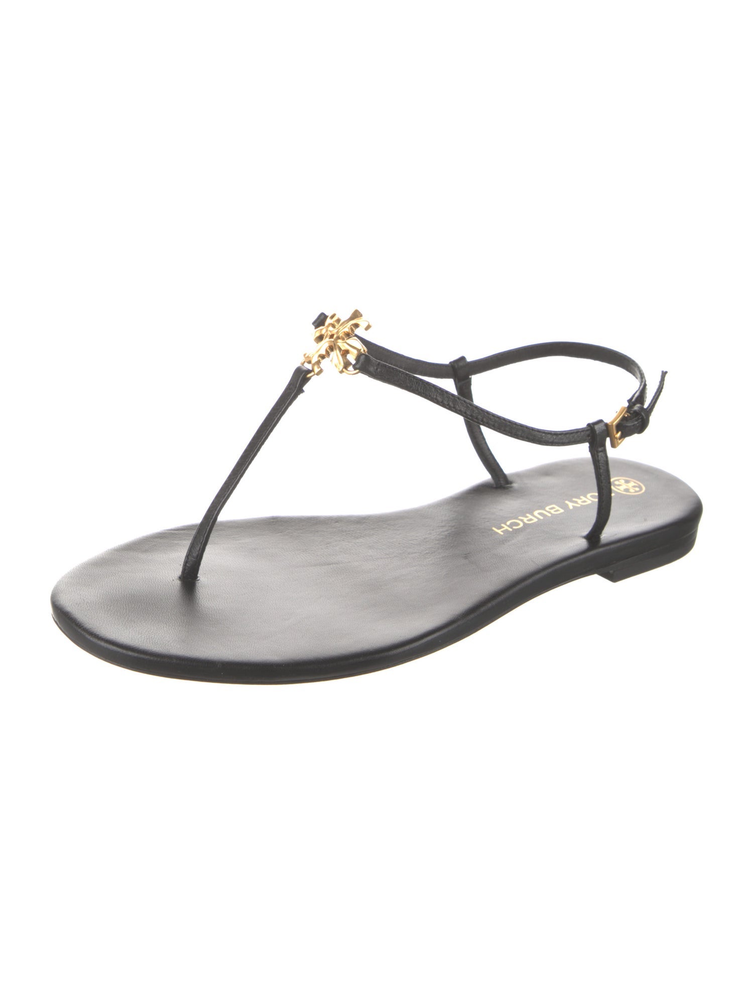 Tory Burch Leather T-Strap Sandals