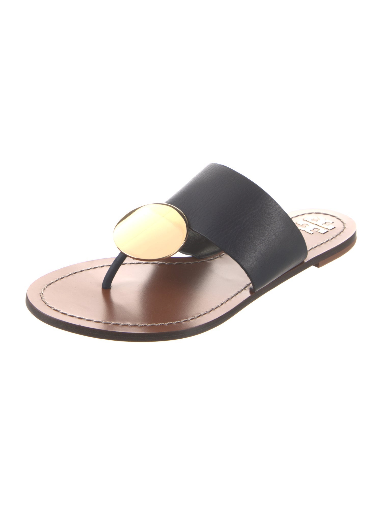 Tory Burch Leather Slides
