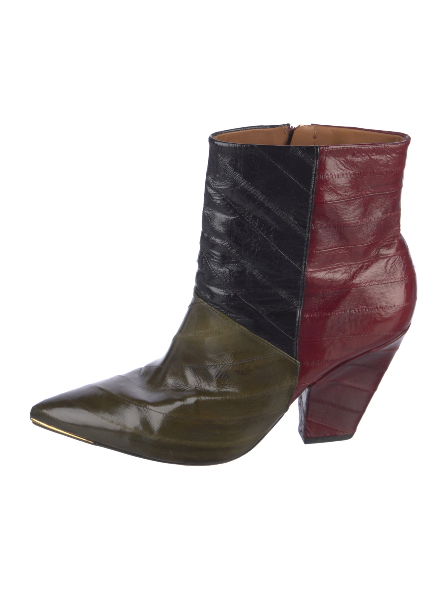 Tory Burch Leather Animal Print Boots