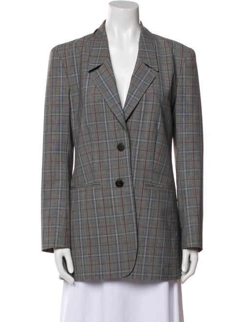 Tory Burch Plaid Print Blazer