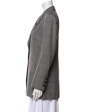 Tory Burch Plaid Print Blazer