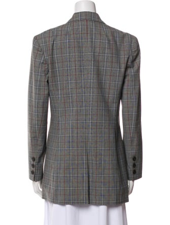 Tory Burch Plaid Print Blazer