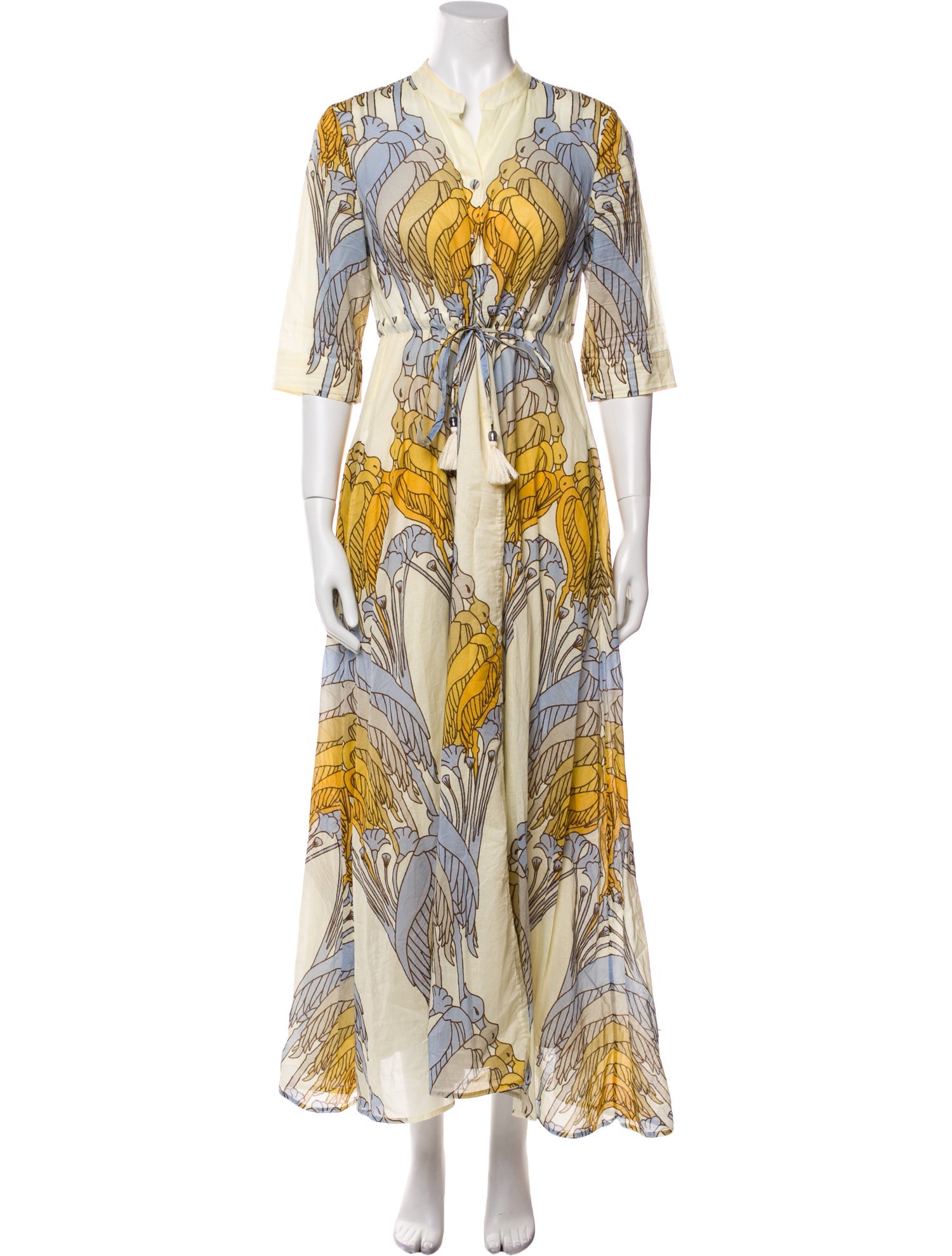 Tory Burch Paisley Print Long Dress