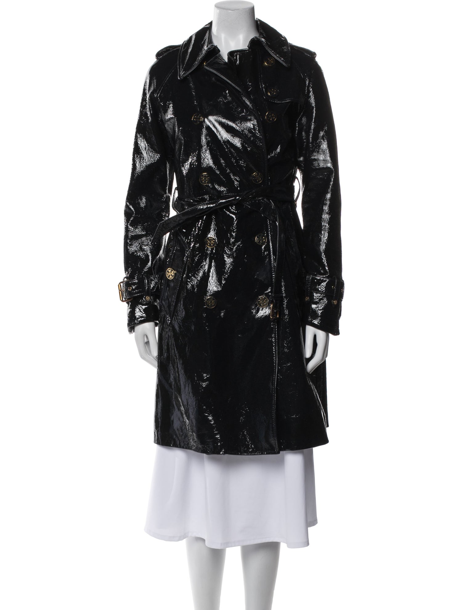 Tory Burch Leather Trench Coat