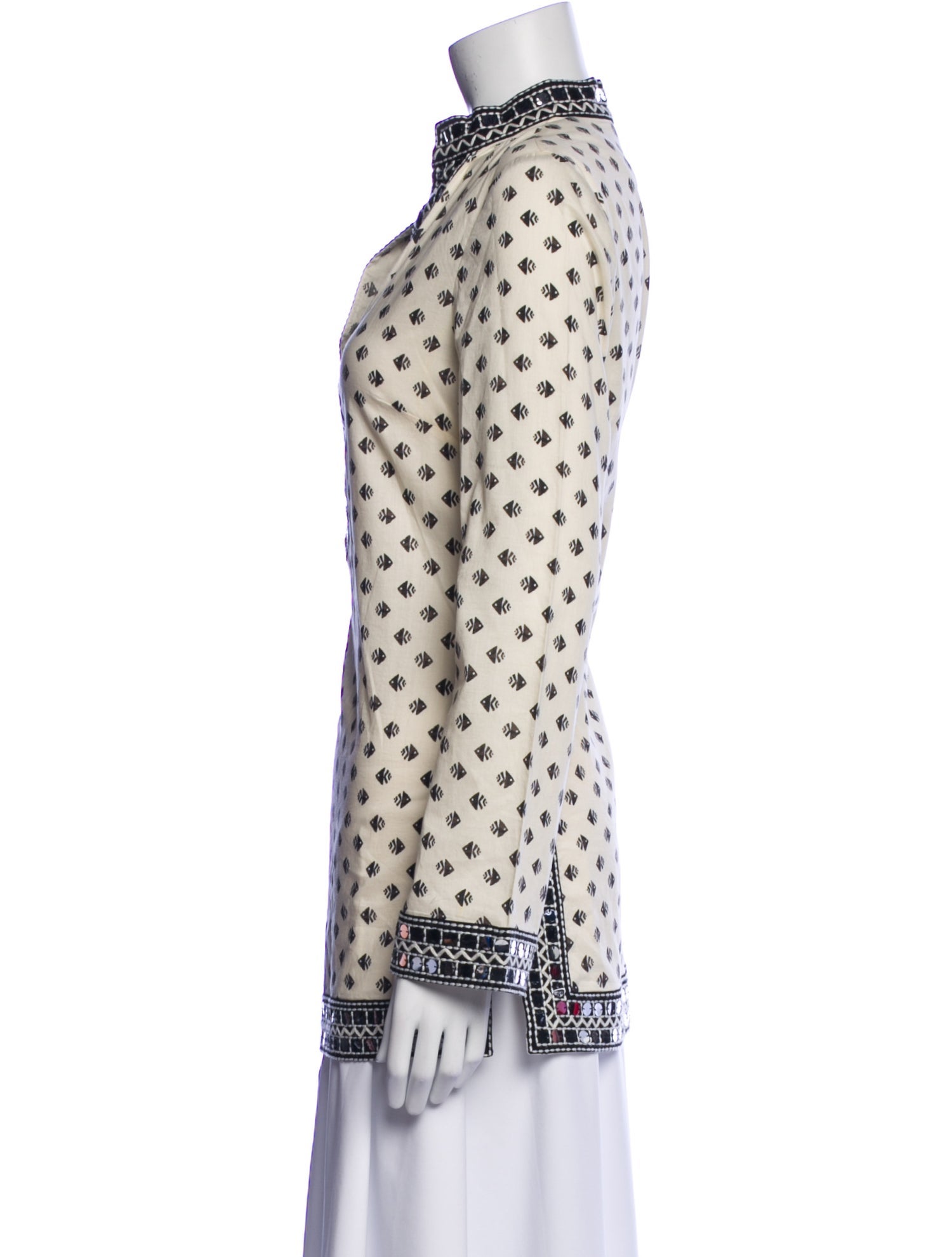 Tory Burch Printed V-Neck Tunic