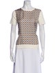 Tory Burch Silk Printed T-Shirt