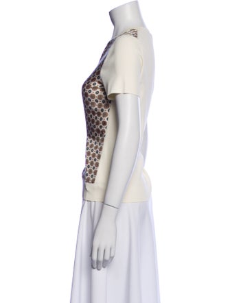 Tory Burch Silk Printed T-Shirt