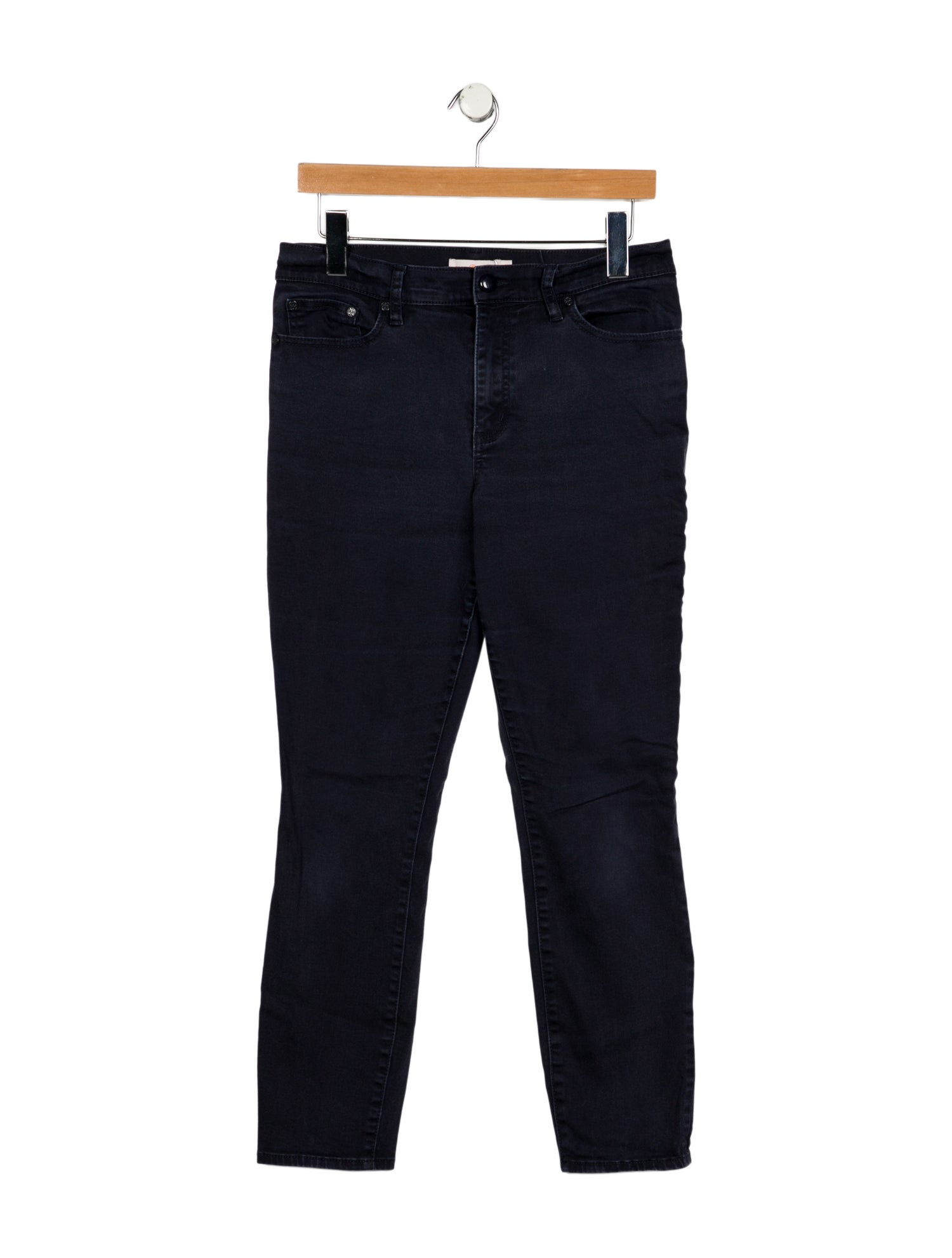 Tory Burch High-Rise Straight Leg Jeans